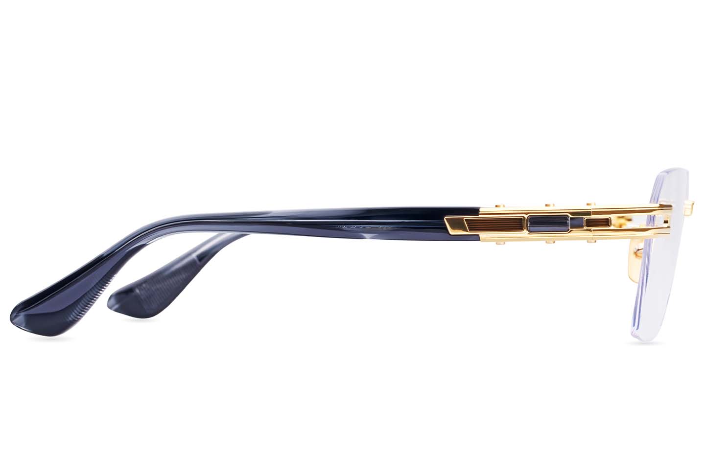 DITA META-EVO Rx eyeglasses in Yellow Gold - Ink Swirl - Clear - Modern Eye Care Portland