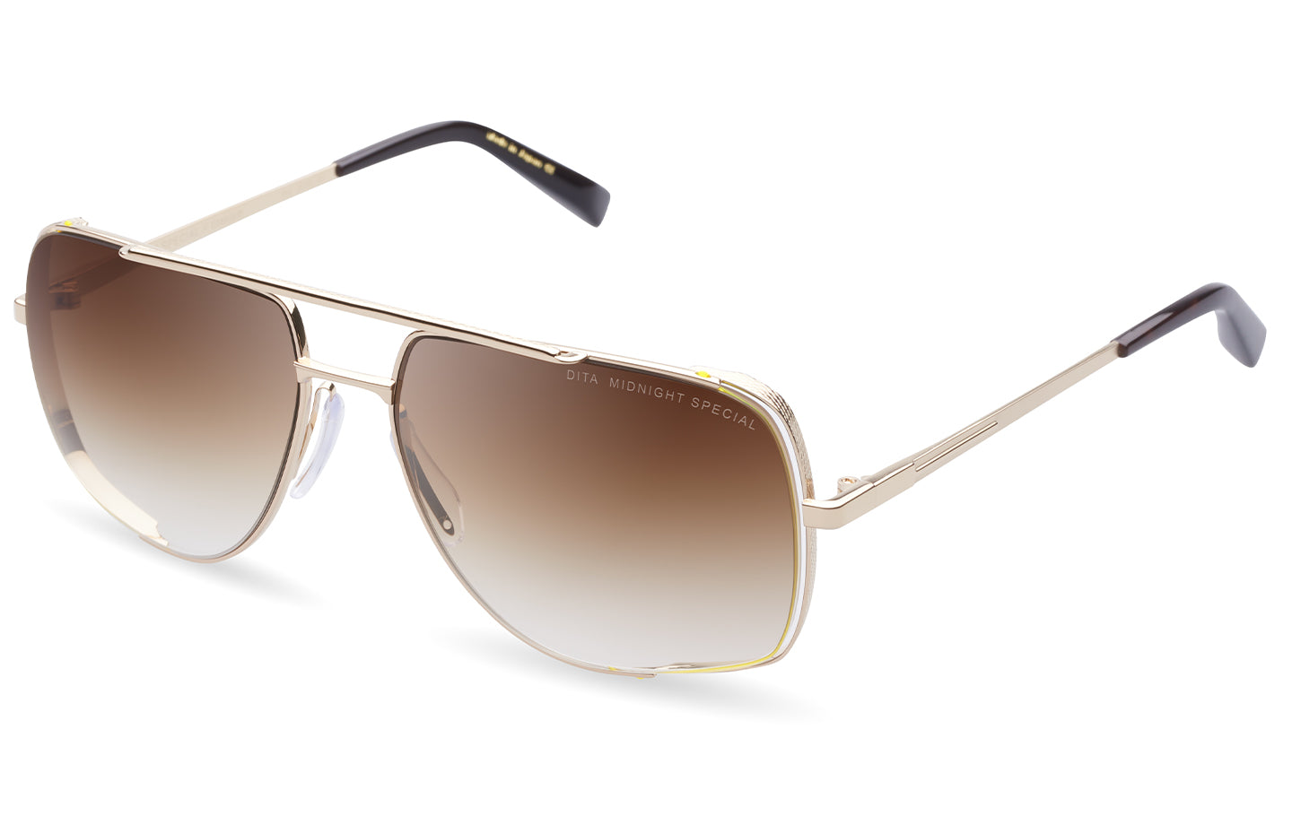 DITA MIDNIGHT SPECIAL sunglasses in 12K Gold - Brown to Clear Gradient - Modern Eye Care Portland