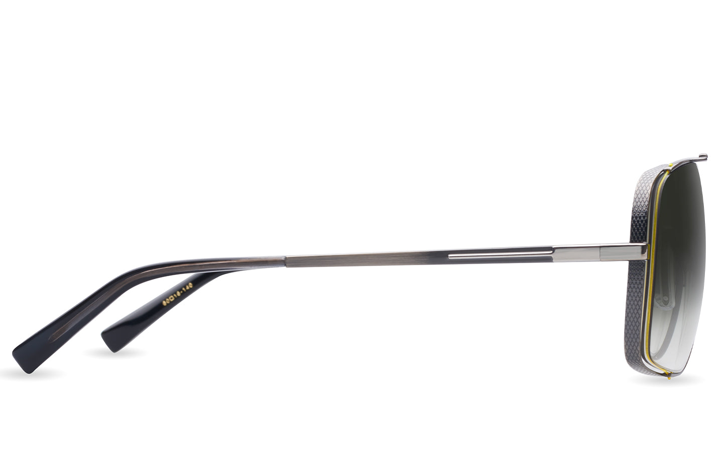 DITA MIDNIGHT SPECIAL sunglasses in Antique Silver - Green to Clear Gradient - Modern Eye Care Portland