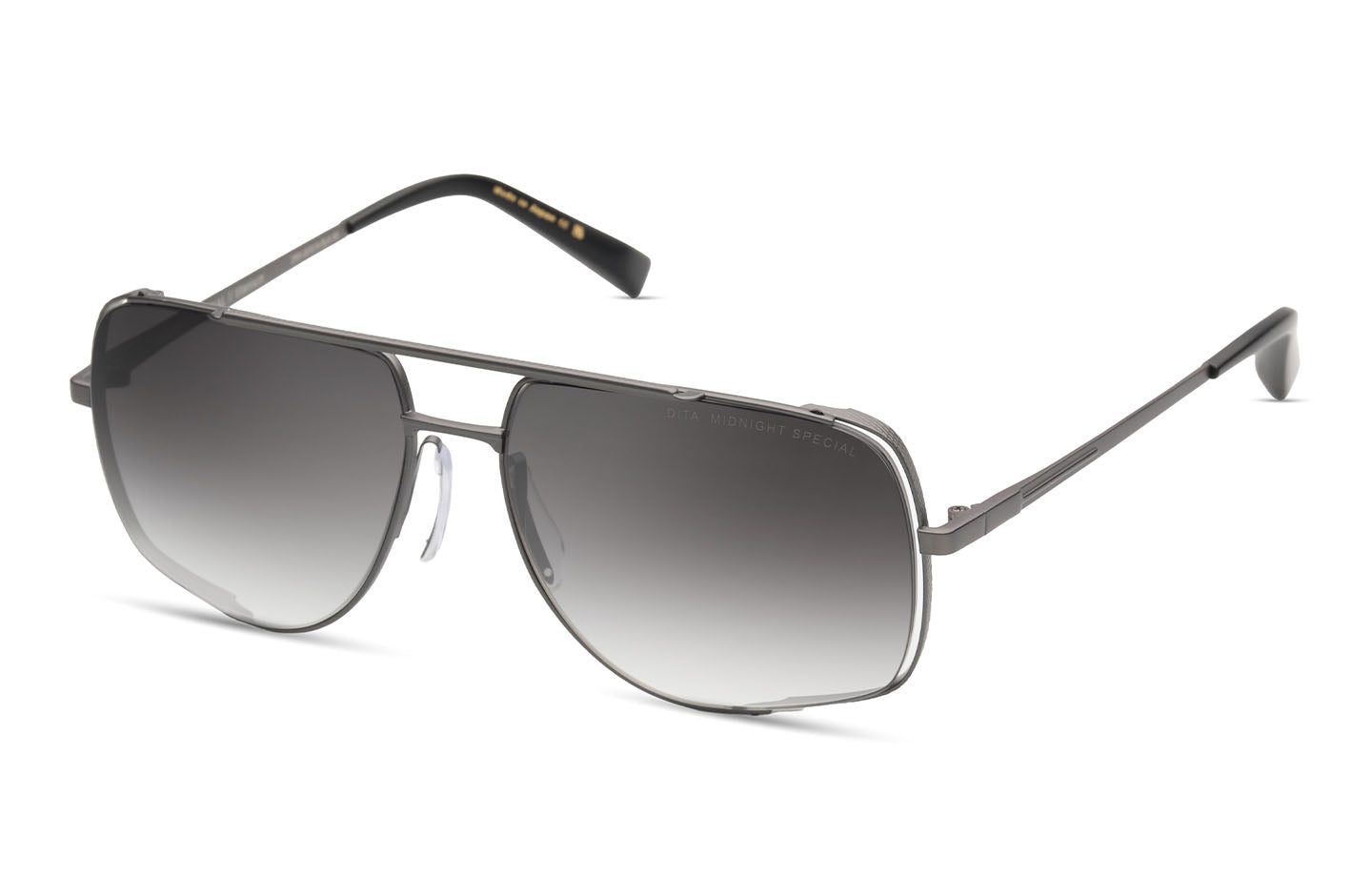 DITA MIDNIGHT SPECIAL sunglasses in Black Iron - Grey to Clear Gradient - Modern Eye Care Portland