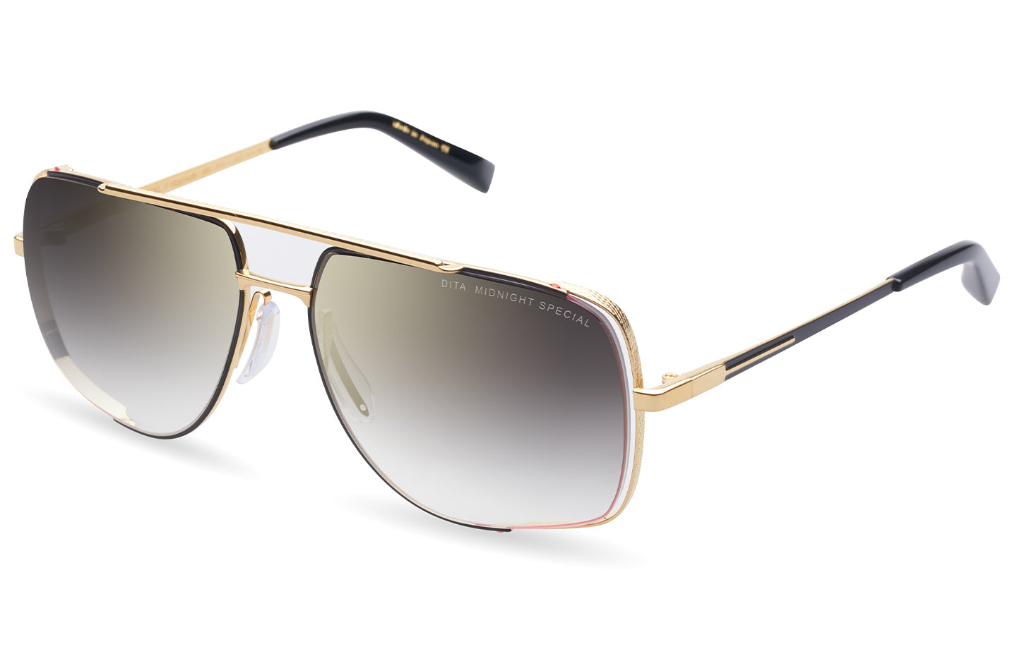 DITA MIDNIGHT SPECIAL sunglasses in Yellow Gold - Grey to Clear Gradient - Gold Flash - Modern Eye Care Portland