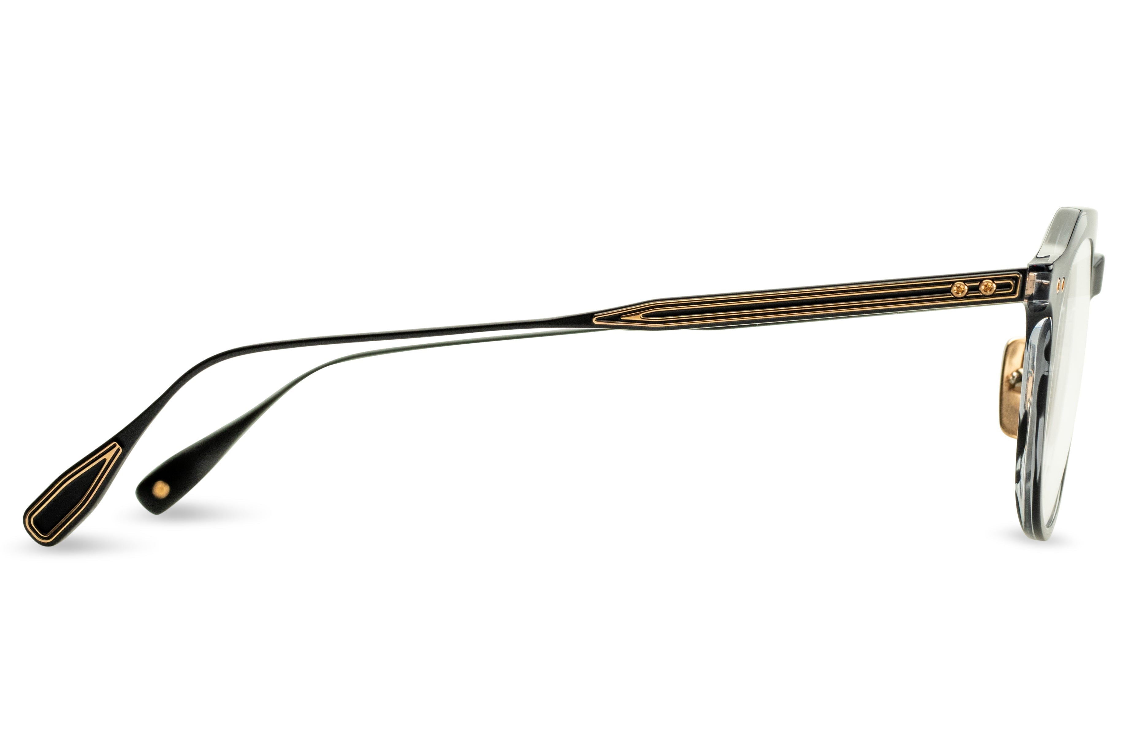 DITA OKU eyeglasses in Ink Swirl - Black Iron - Clear - Modern Eye Care Portland