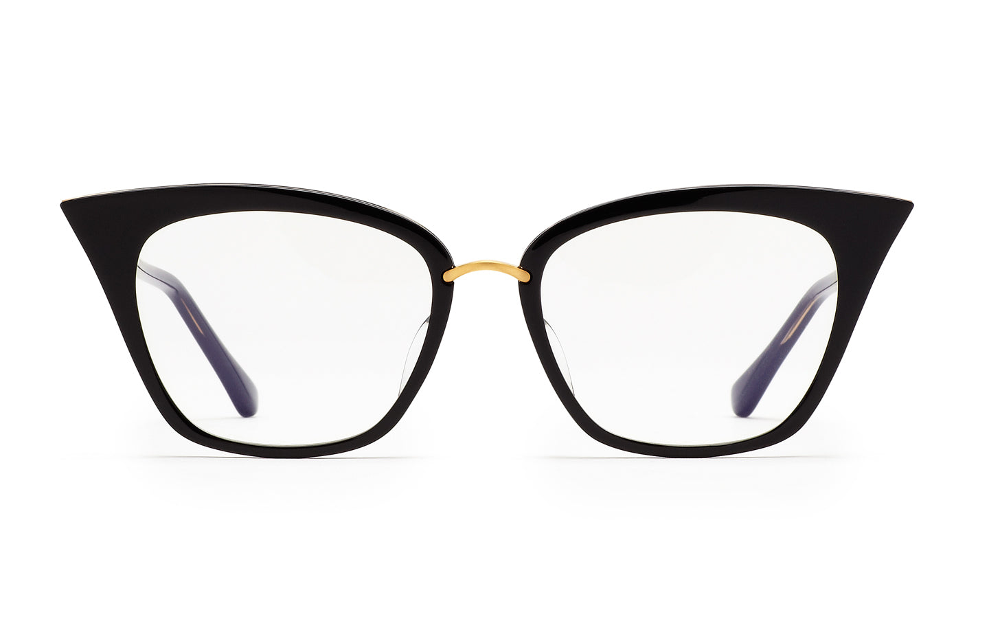 DITA Rebella eyeglasses in Black/Gold - Clear - Modern Eye Care Portland