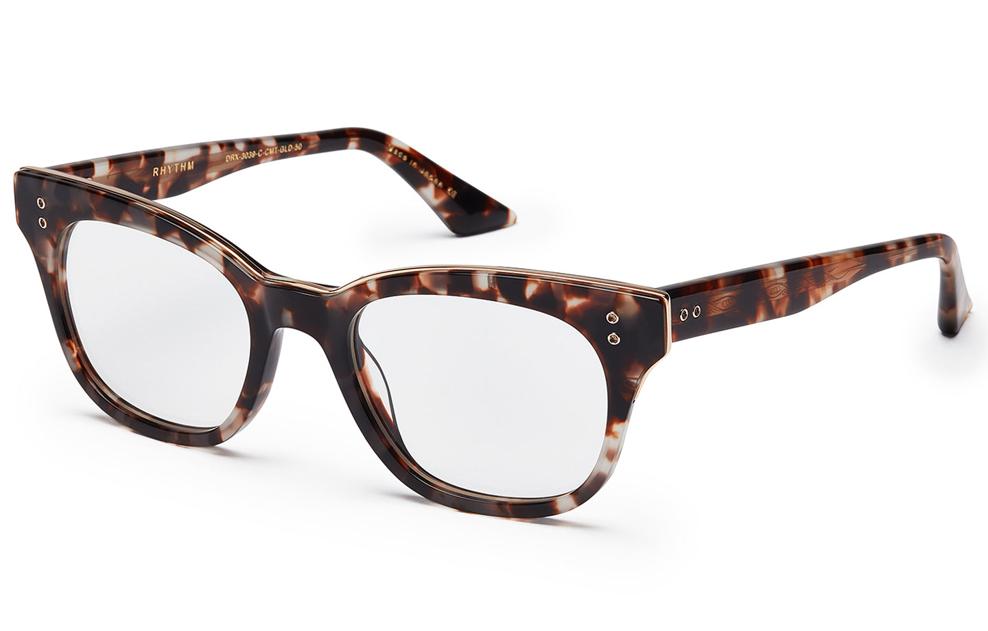 DITA Rhythm eyeglasses in Cream Tortoise/Gold - Clear - Modern Eye Care Portland