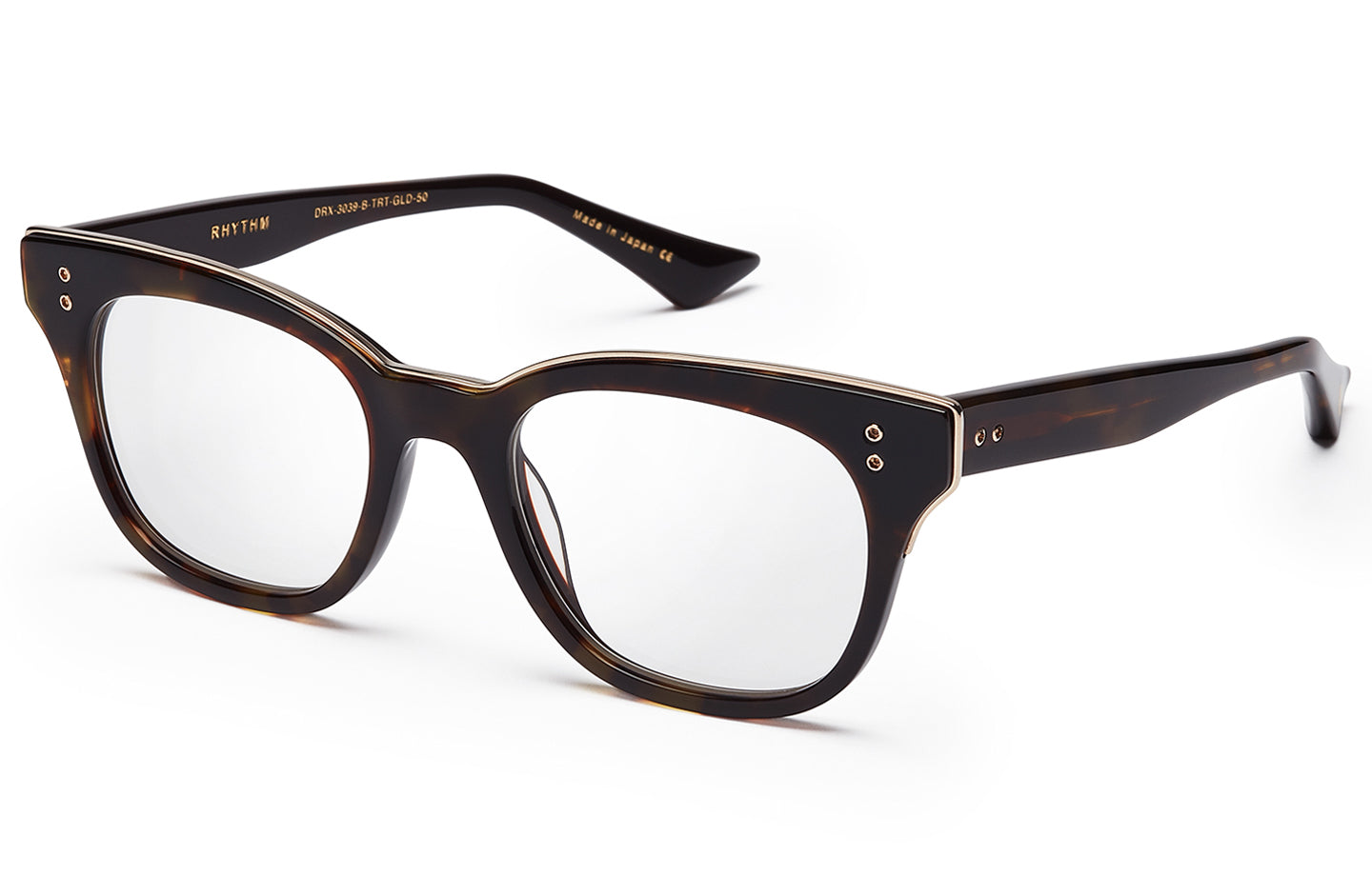 DITA Rhythm eyeglasses in Dark Tortoise/Gold - Clear - Modern Eye Care Portland