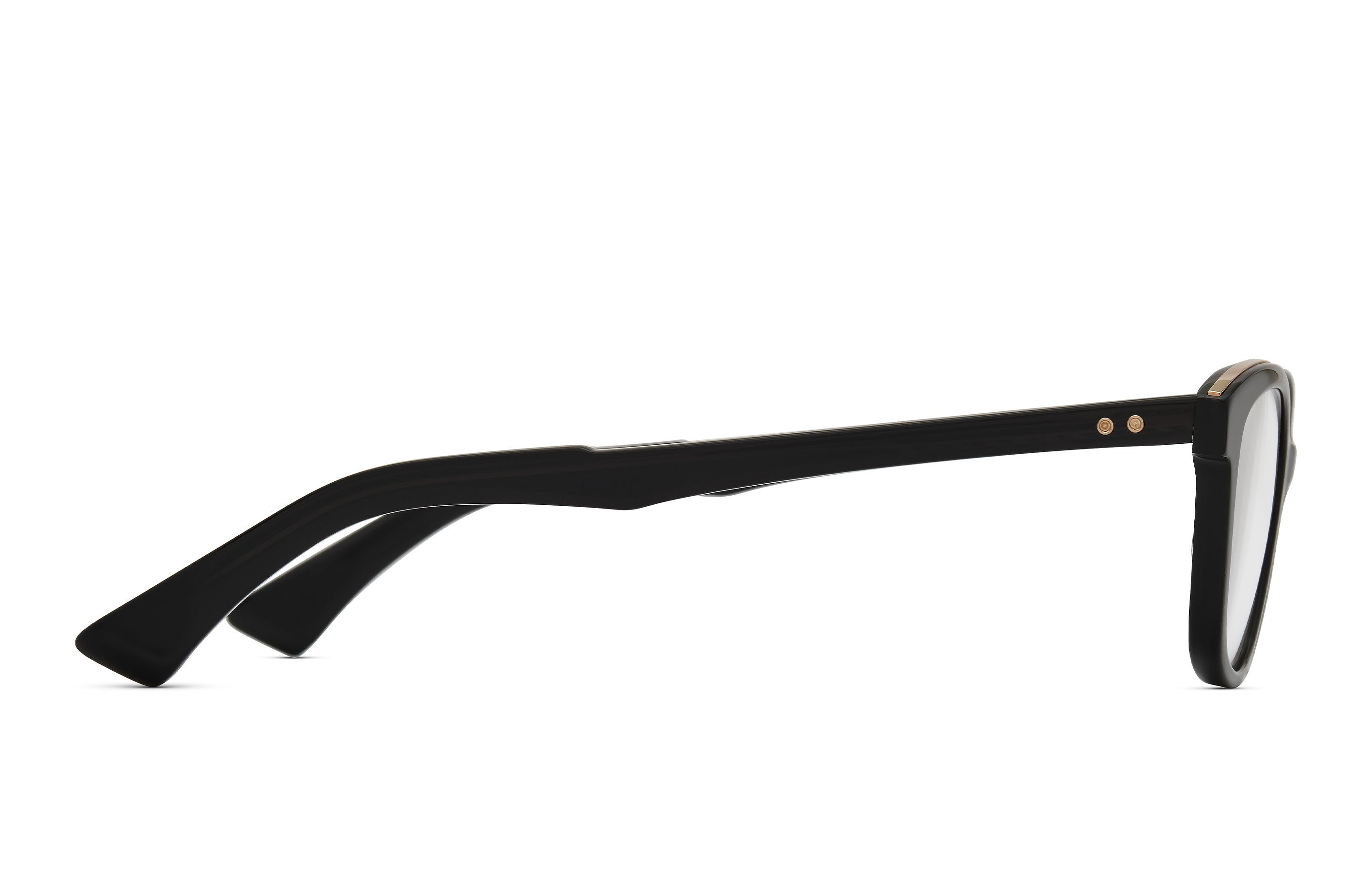 DITA SAHVANA eyeglasses in Black Glass - White Gold - Clear - Glance Glasses