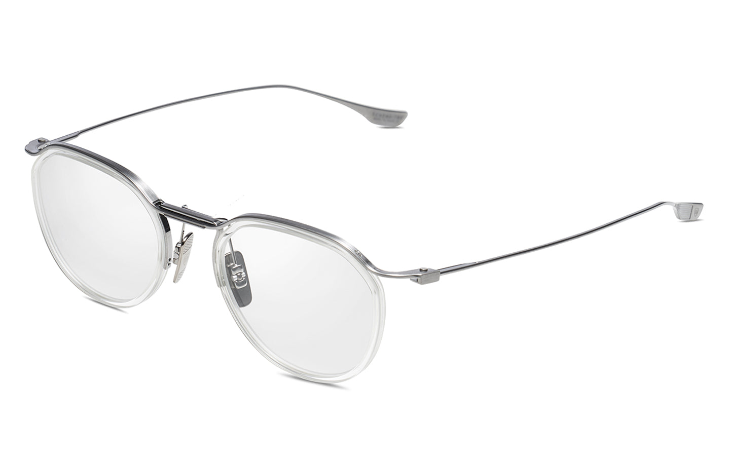 DITA SCHEMA-TWO eyeglasses in Antique Silver/Crystal Clear - Clear - Modern Eye Care Portland