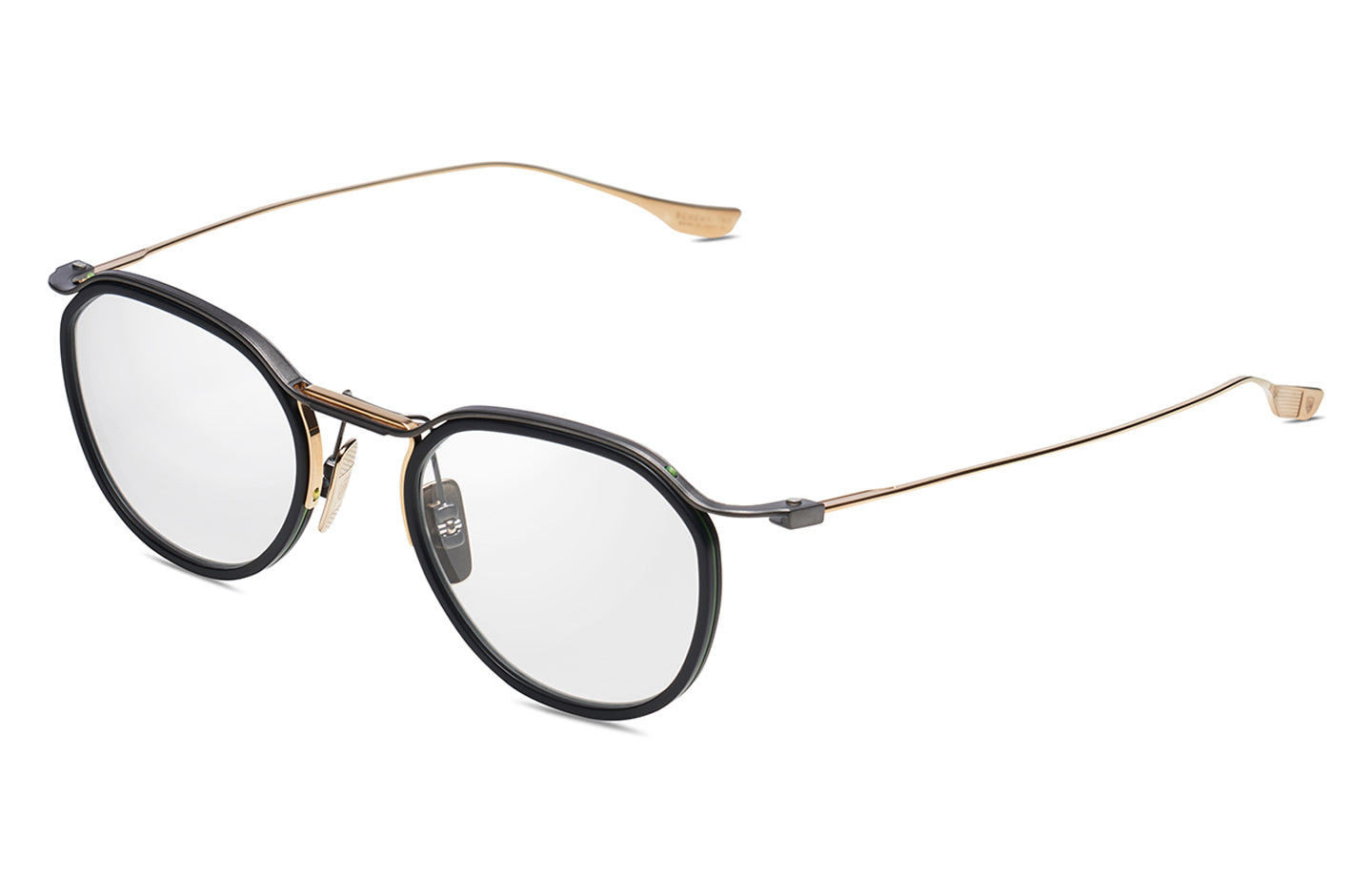 DITA SCHEMA-TWO eyeglasses in Black Iron/Gold - Clear - Modern Eye Care Portland