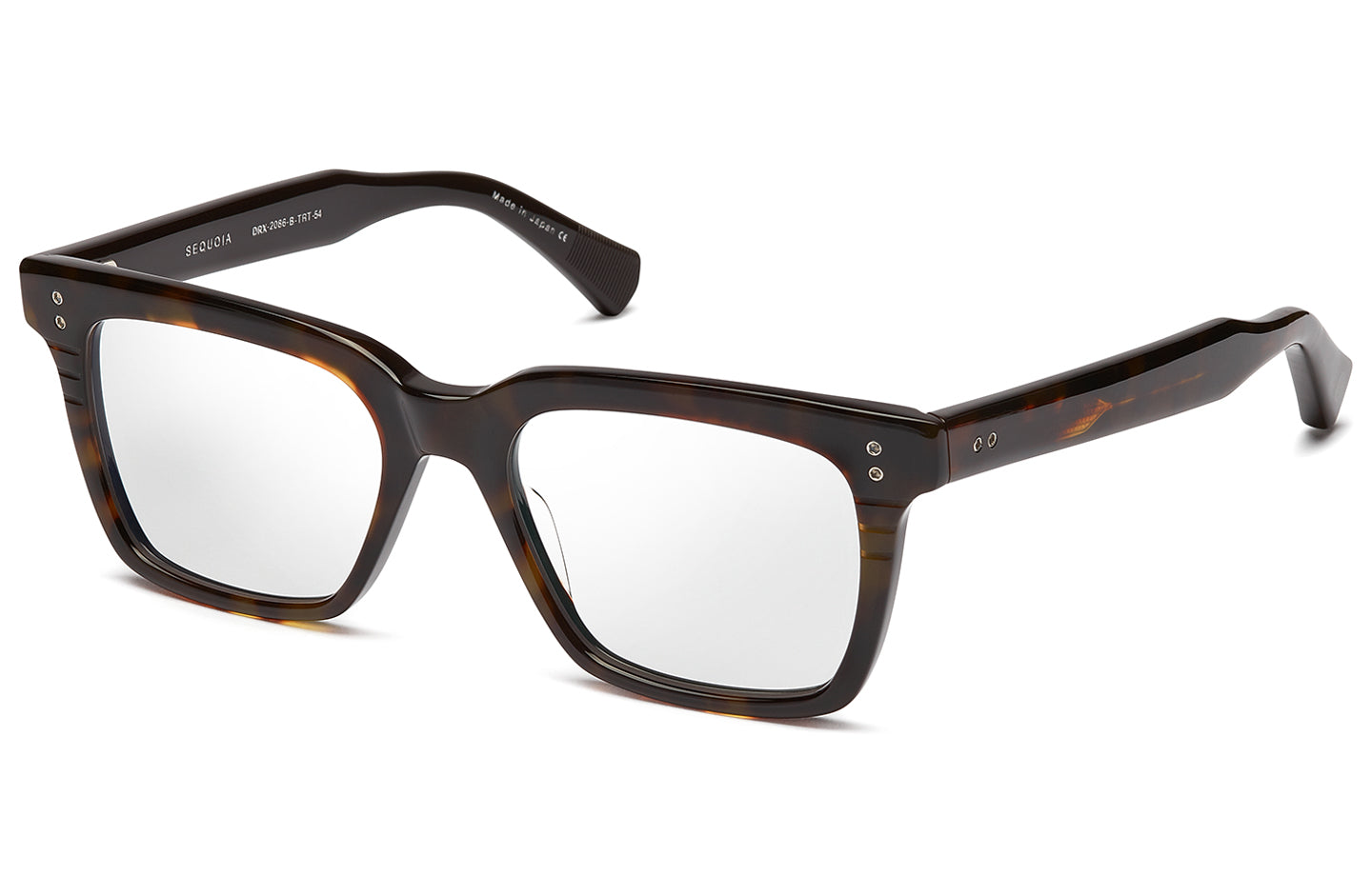 DITA SEQUOIA Optical eyeglasses in Dark Tortoise-Burnt Brown Back - Clear - Modern Eye Care Portland