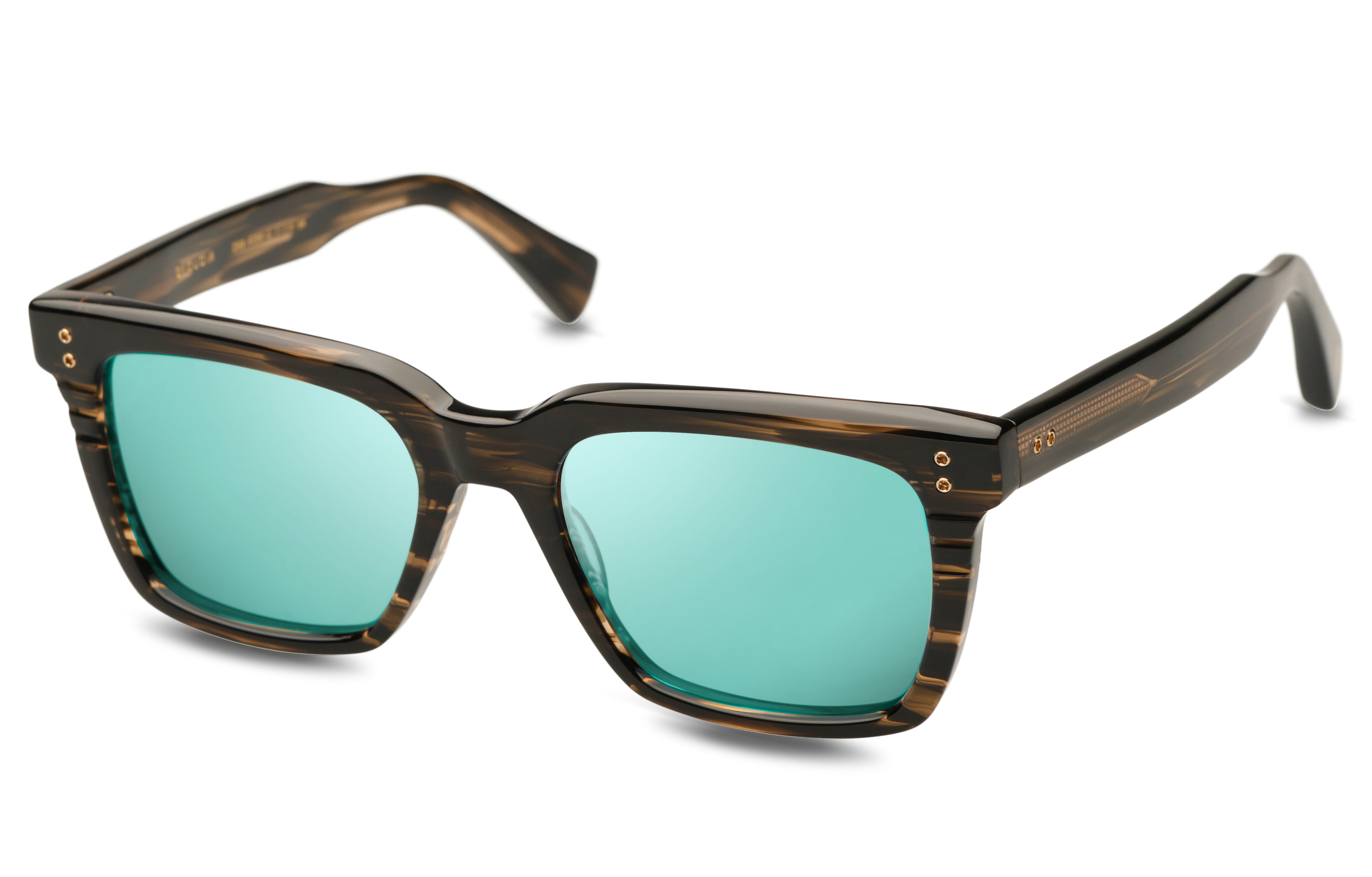 DITA SEQUOIA sunglasses in Burnt Timber - Turquoise - Modern Eye Care Portland