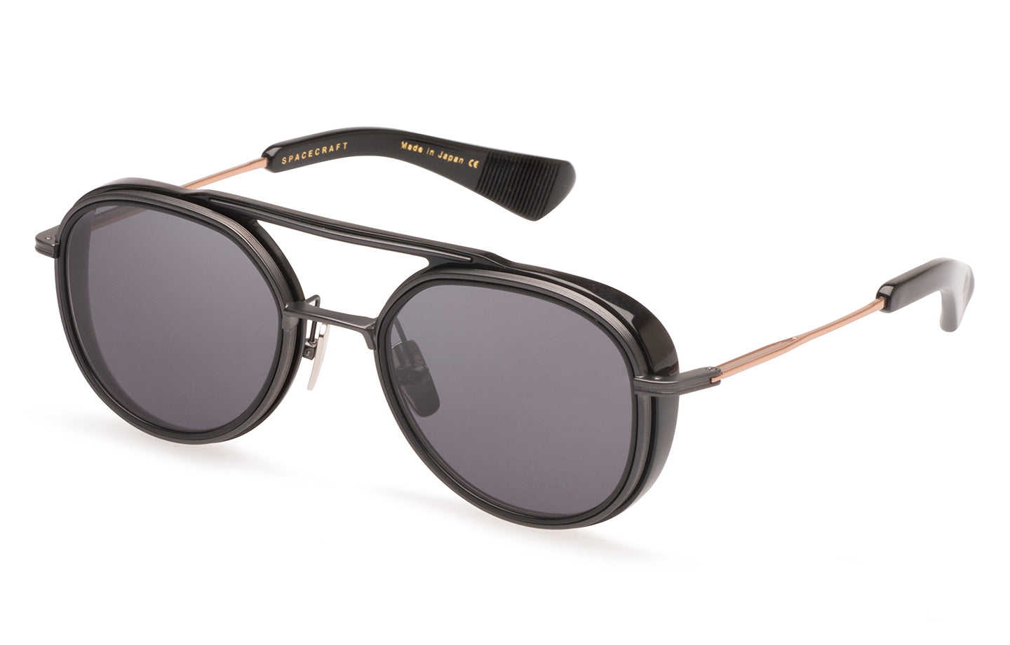 DITA Spacecraft sunglasses in Black/Rose Gold - Grey - Modern Eye Care Portland