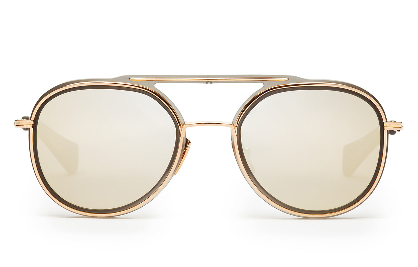 DITA Spacecraft sunglasses in Grey/White Gold - Grey - Gold Flash - Modern Eye Care Portland