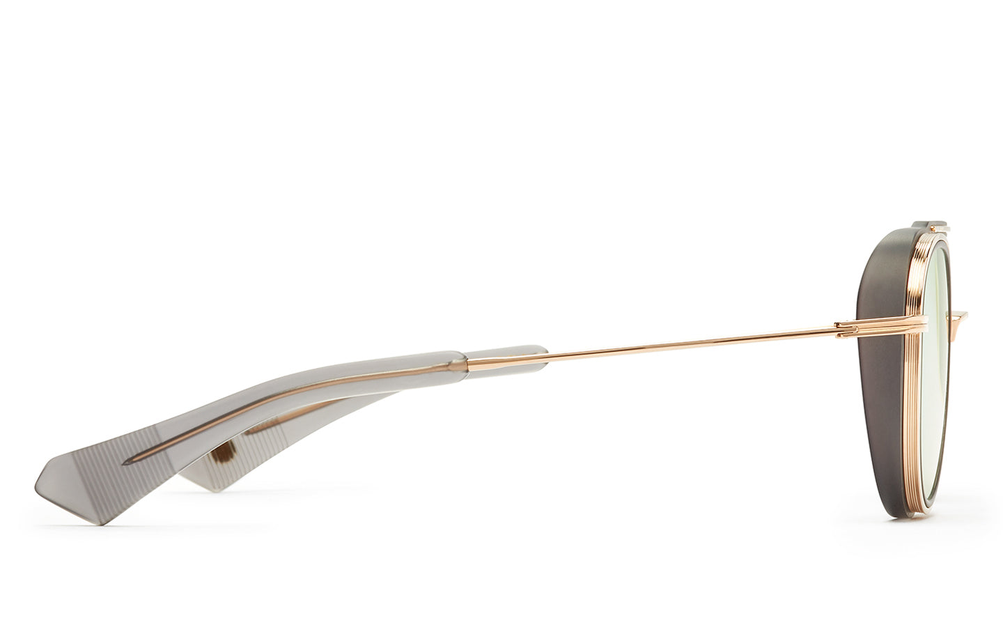 DITA Spacecraft sunglasses in Grey/White Gold - Grey - Gold Flash - Modern Eye Care Portland