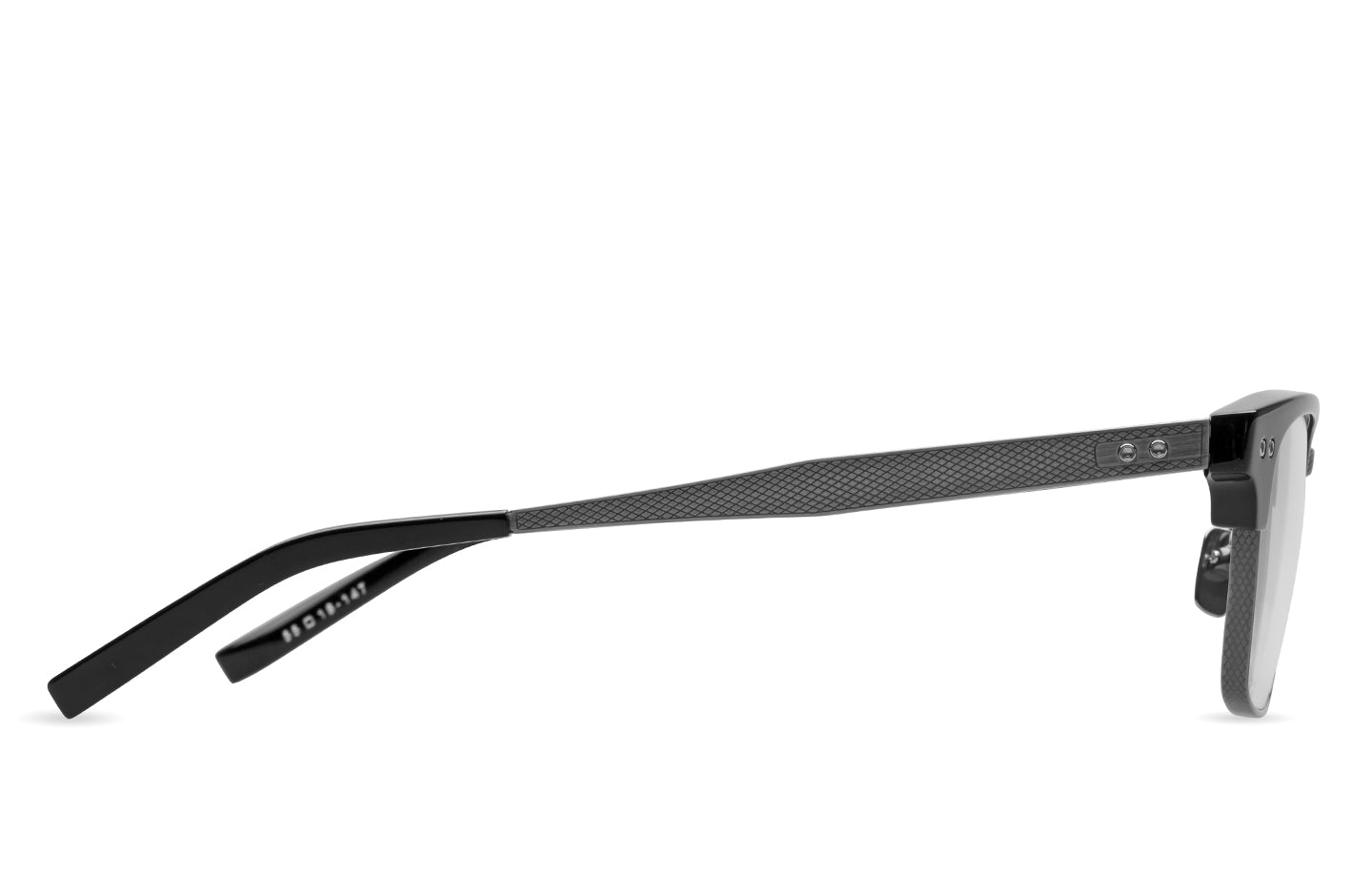 DITA STATESMAN THREE eyeglasses in Black-Antique Silver - 52 - Modern Eye Care Portland