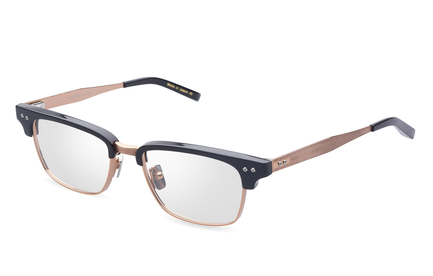 DITA STATESMAN THREE eyeglasses in Black-Rose Gold - 52 - Modern Eye Care Portland