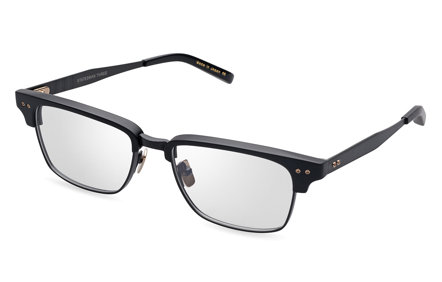 DITA STATESMAN THREE eyeglasses in Matte Black - 52 - Modern Eye Care Portland