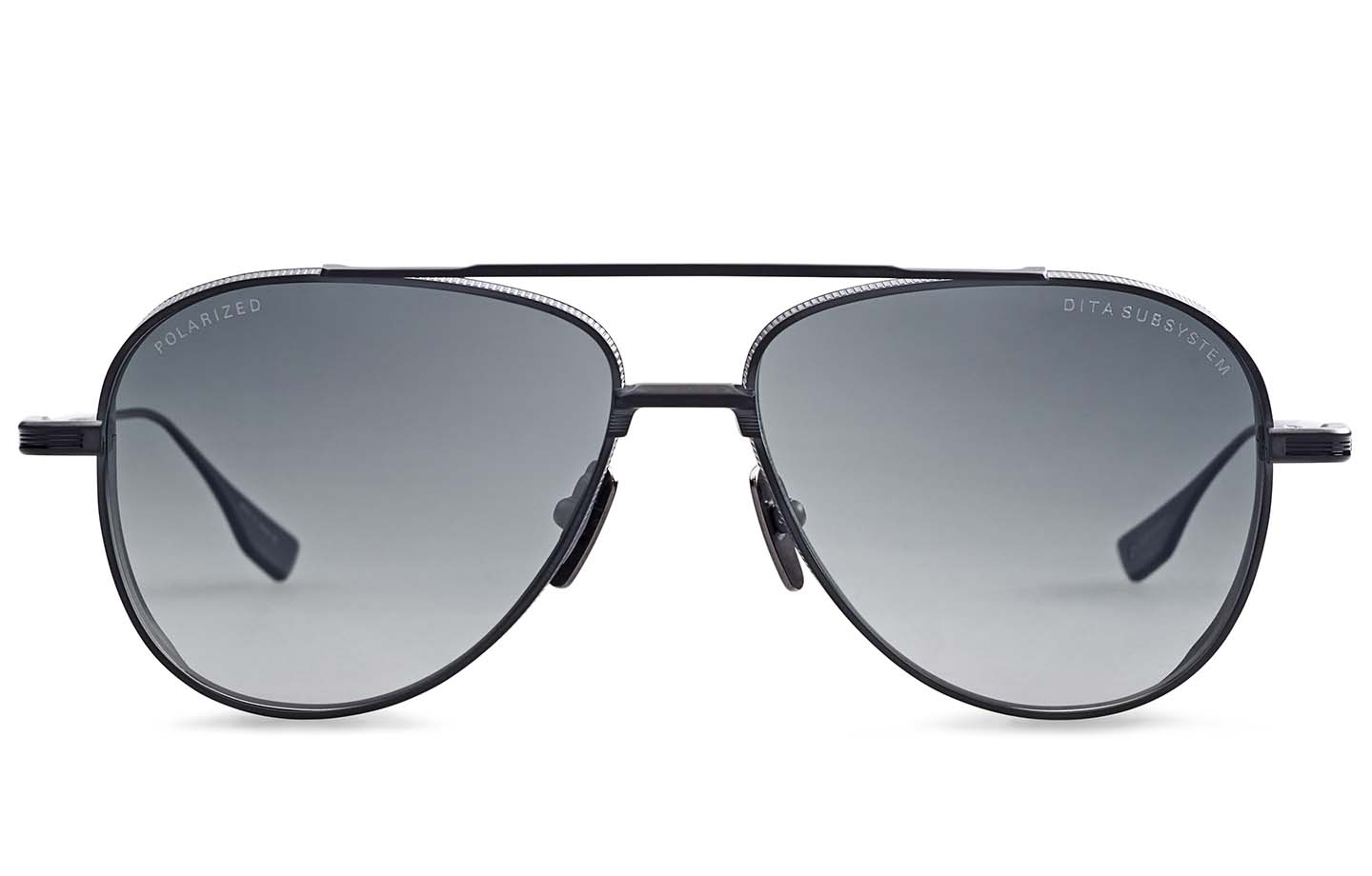 DITA SUBSYSTEM sunglasses in Black Iron - Matte Black - Grey Polarized - Modern Eye Care Portland