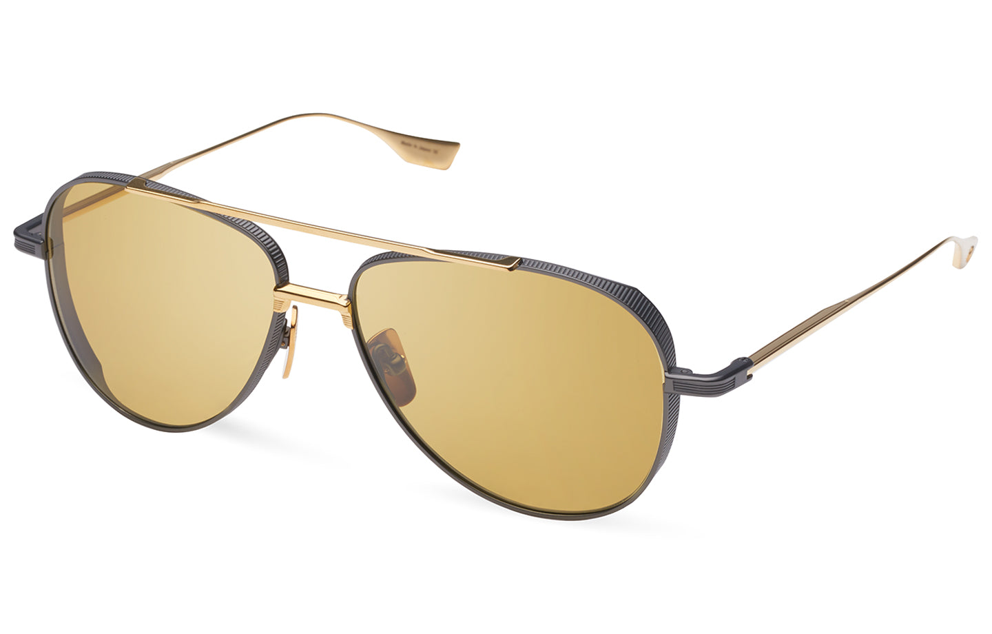 DITA SUBSYSTEM sunglasses in Black Iron - Yellow Gold - Golden Amber - Golden Amber - Modern Eye Care Portland