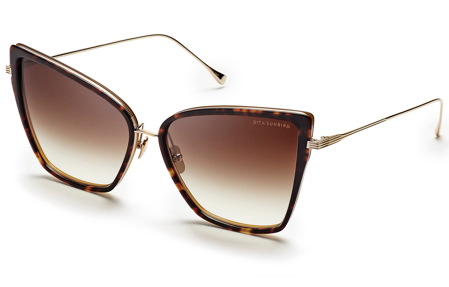 DITA Sunbird sunglasses in Tortoise/Gold - Brown Gradient - Modern Eye Care Portland