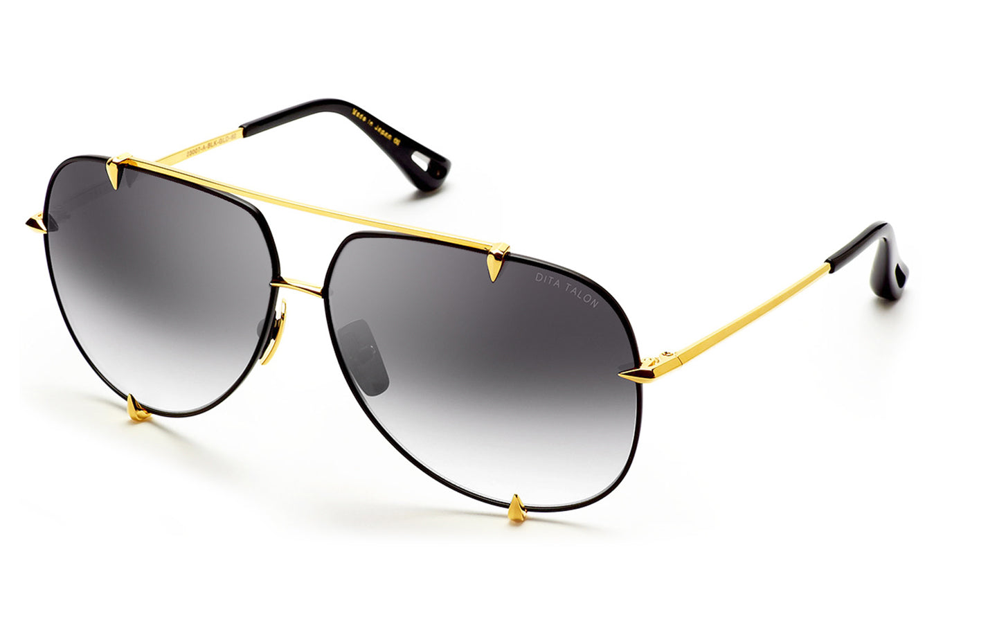 DITA TALON sunglasses in Black - Yellow Gold - Grey Gradient - Modern Eye Care Portland