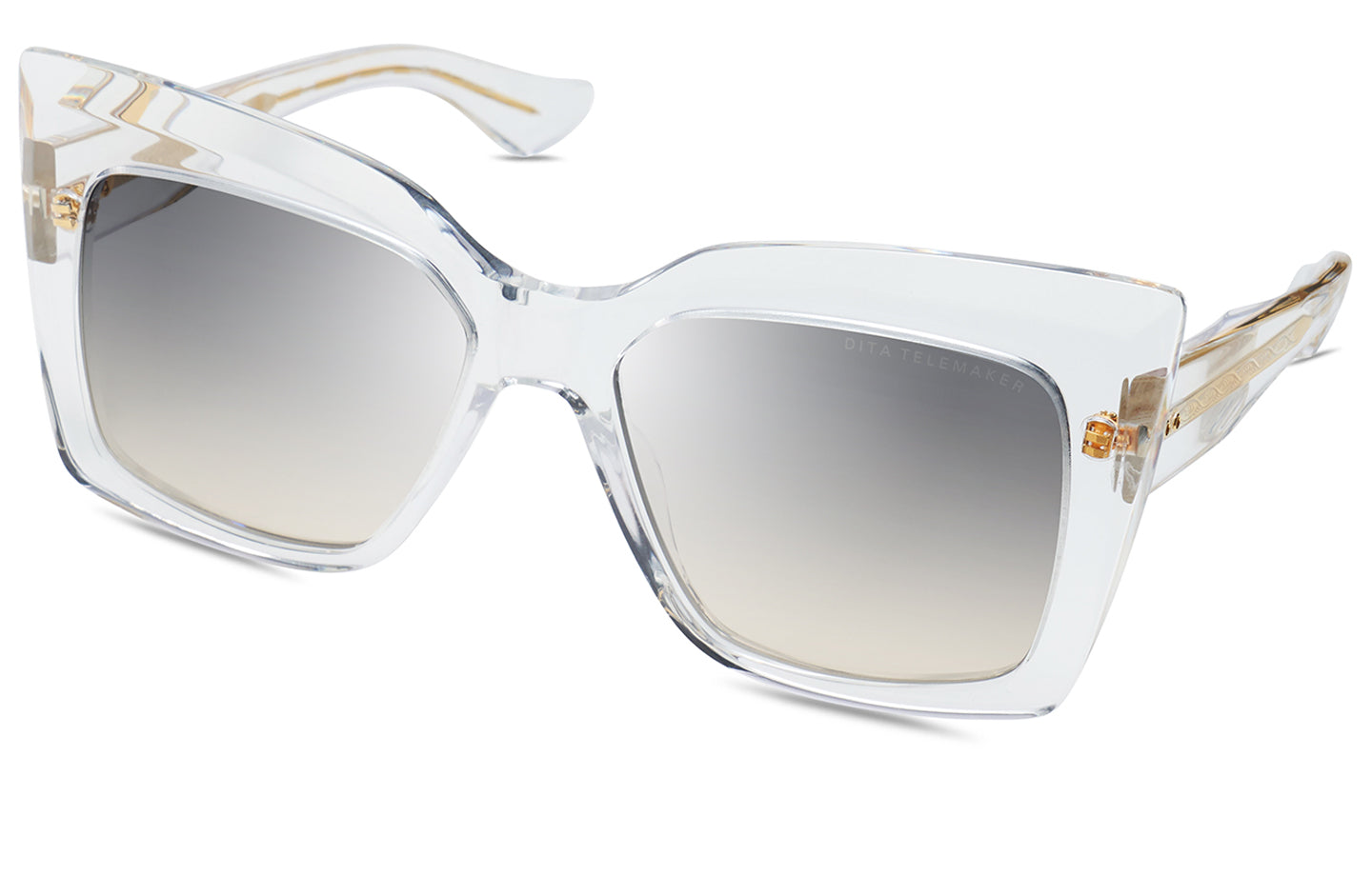 DITA TELEMAKER sunglasses in Crystal - Light Grey to Light Brown Gradient - Modern Eye Care Portland
