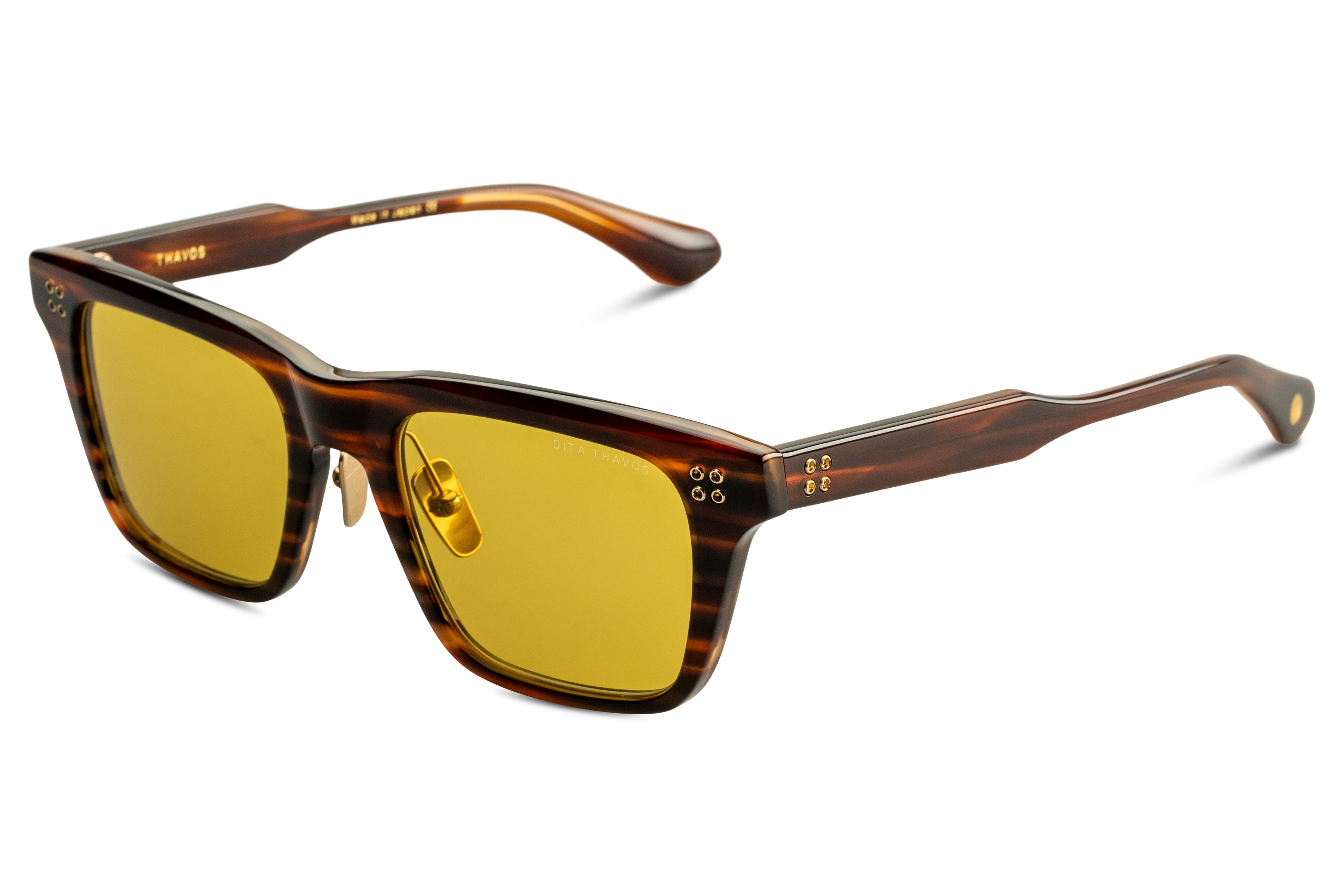 DITA THAVOS sunglasses in Chestnut Swirl - Golden Amber - Modern Eye Care Portland