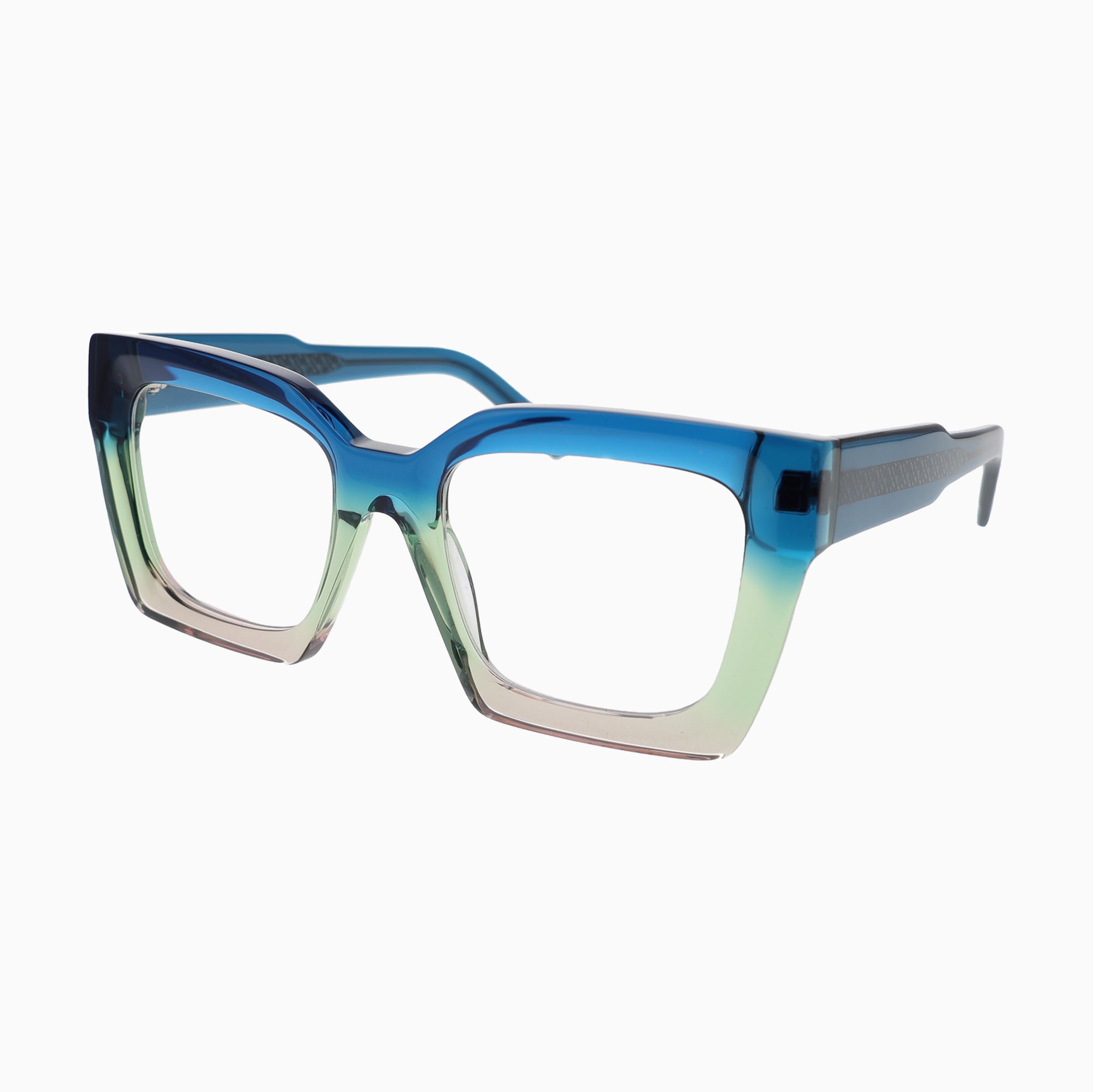 ILLA Donatella eyeglasses in Blue Green Fade - Glance Glasses