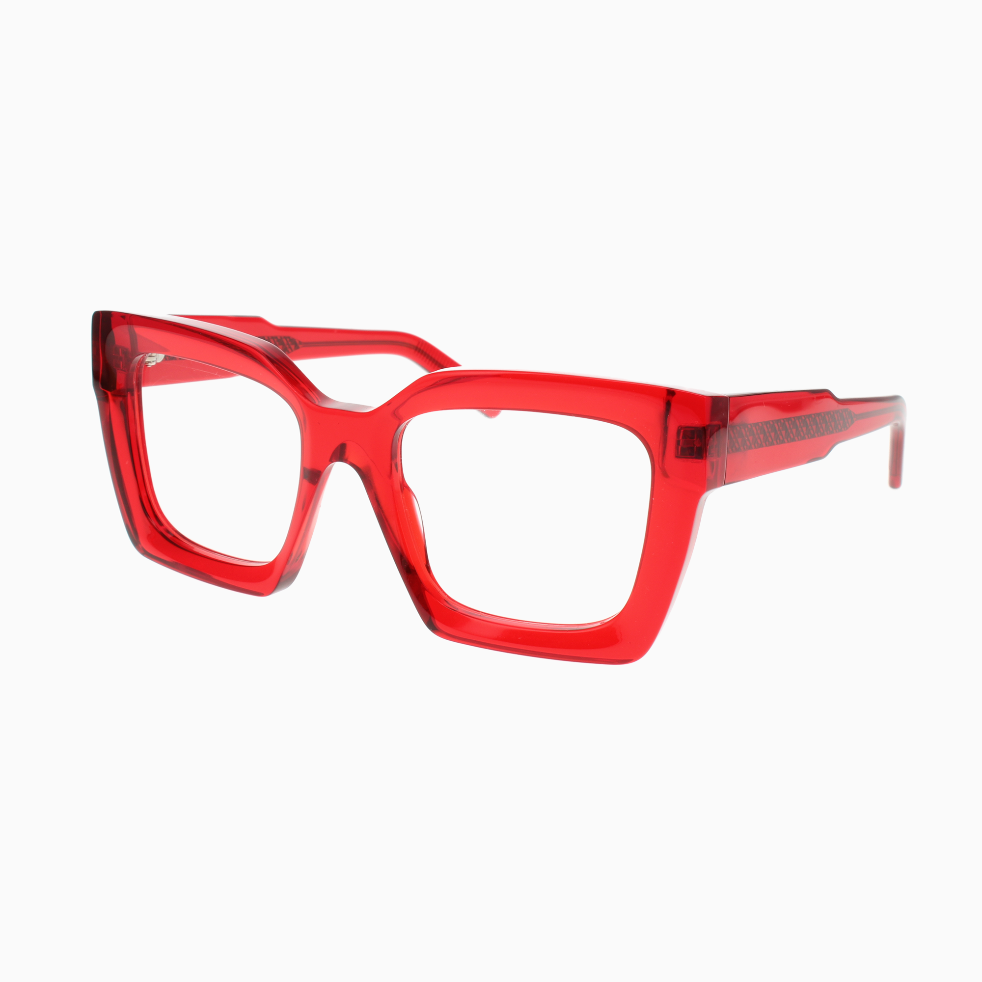 ILLA Donatella eyeglasses in Red Cherry Transparent - Glance Glasses