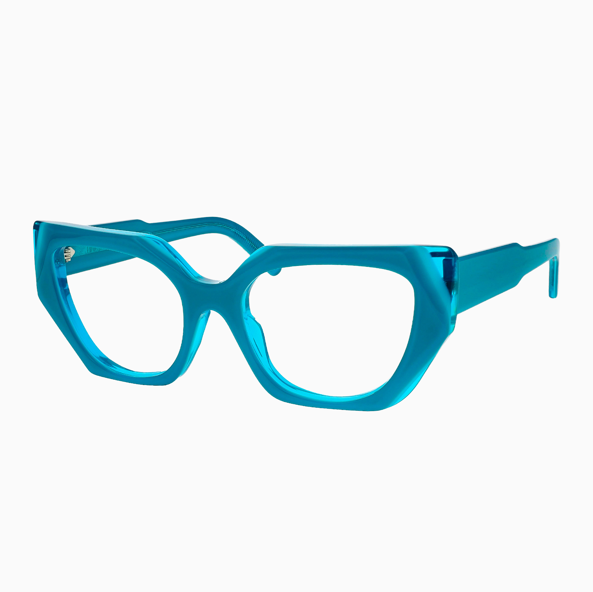 ILLA Fiamma eyeglasses in Turquoise Laminate - Glance Glasses