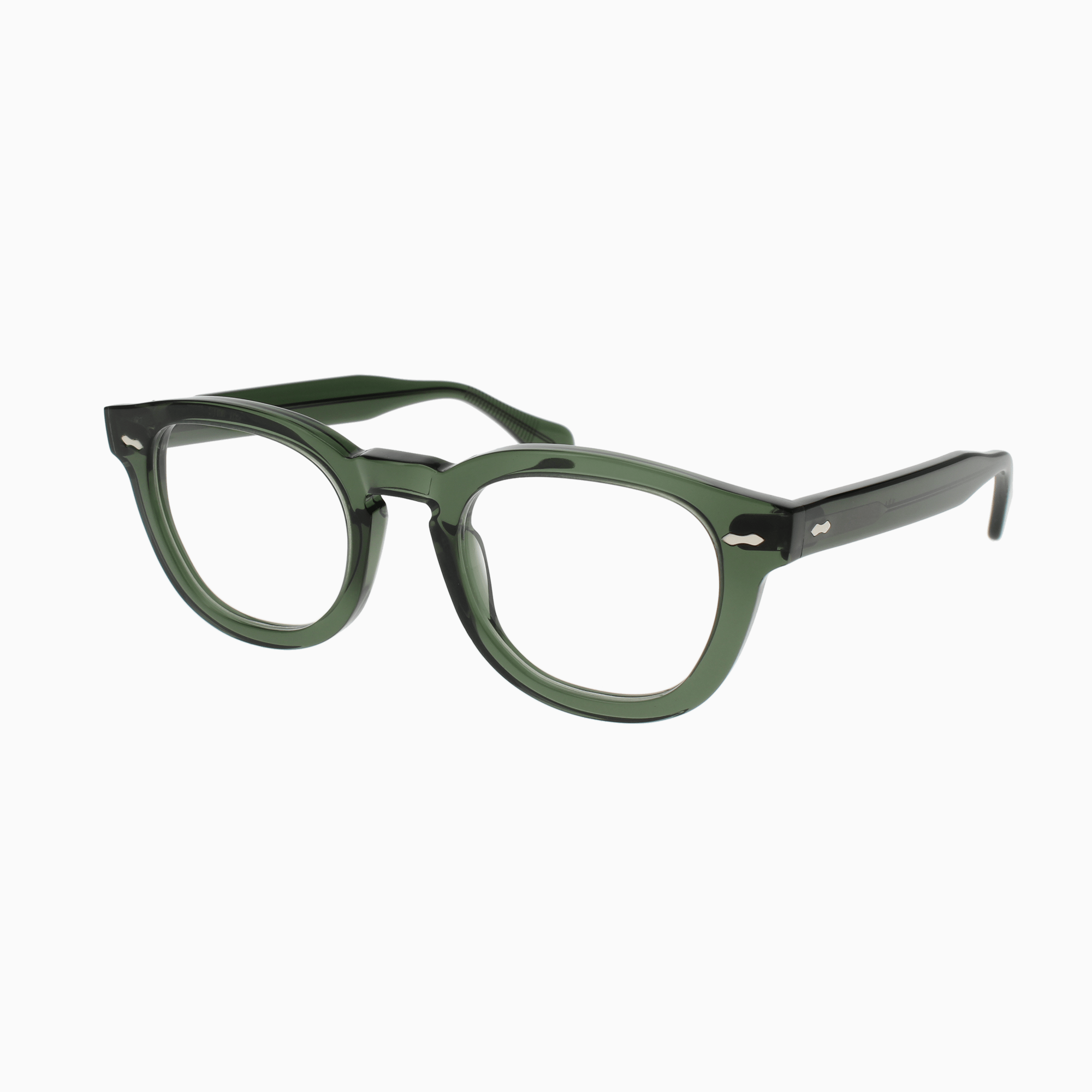 ILLA Gianni eyeglasses in Hunter Transparent - Glance Glasses