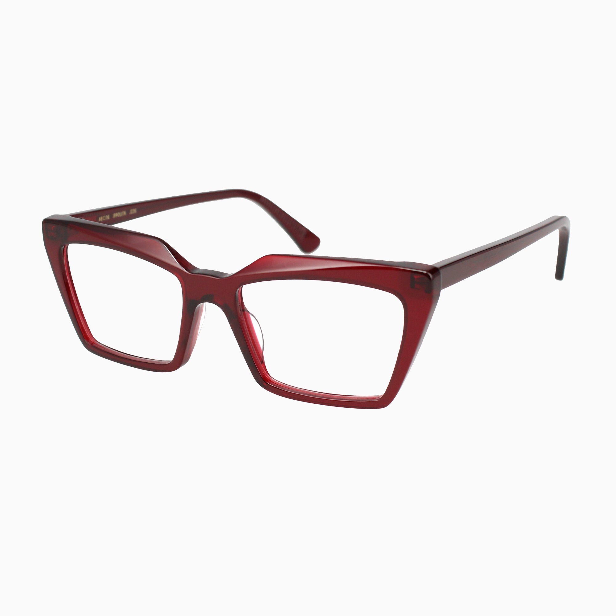 ILLA Ippolita eyeglasses in Burgundy Transparent - Glance Glasses