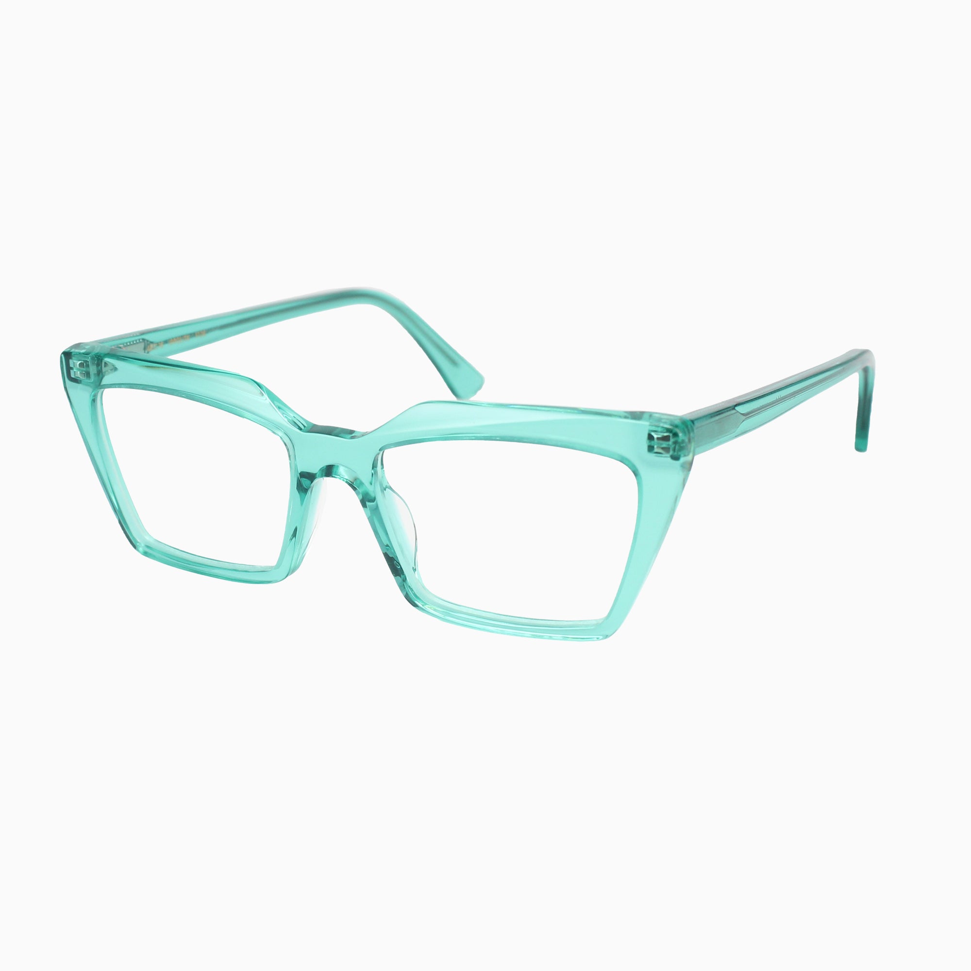 ILLA Ippolita eyeglasses in Green Seafoam Transparent - Glance Glasses