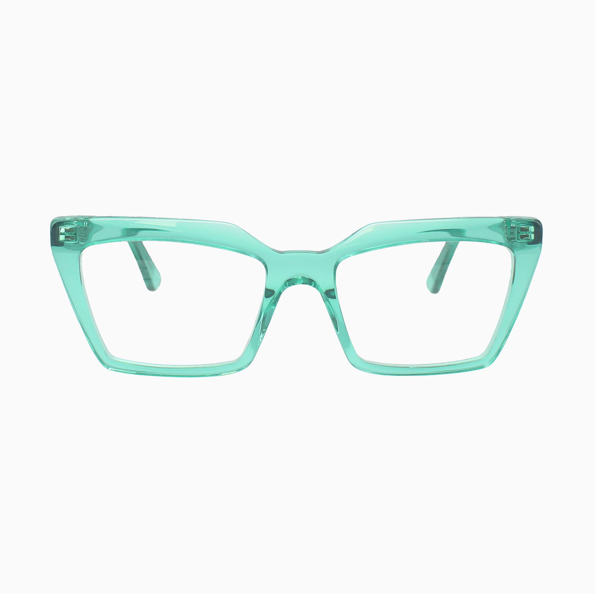 ILLA Ippolita eyeglasses in Green Seafoam Transparent - Glance Glasses