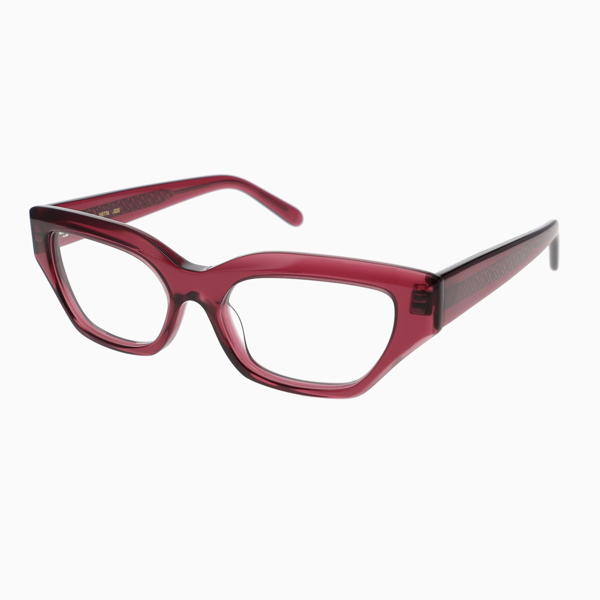 ILLA Ivetta eyeglasses in Aubergine Transparent - Glance Glasses