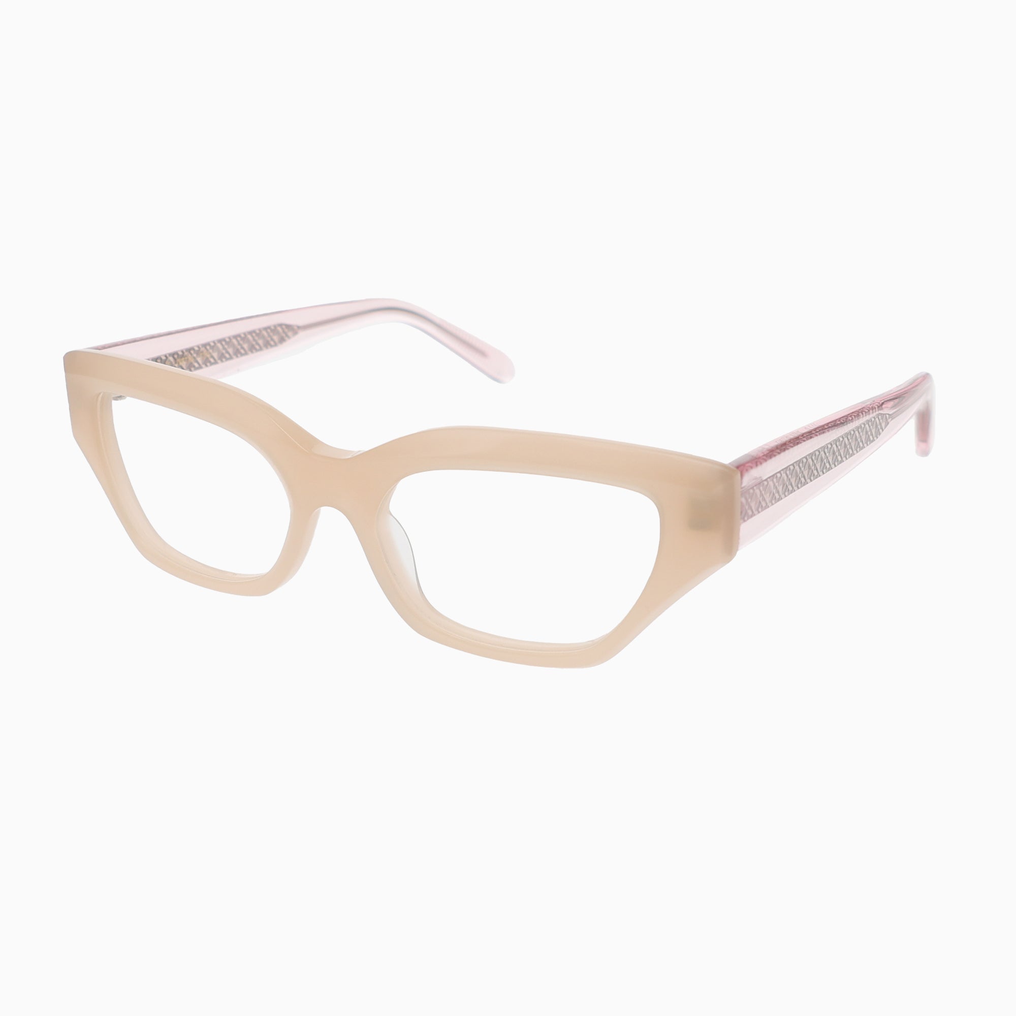 ILLA Ivetta eyeglasses in Champagne Milky - Glance Glasses