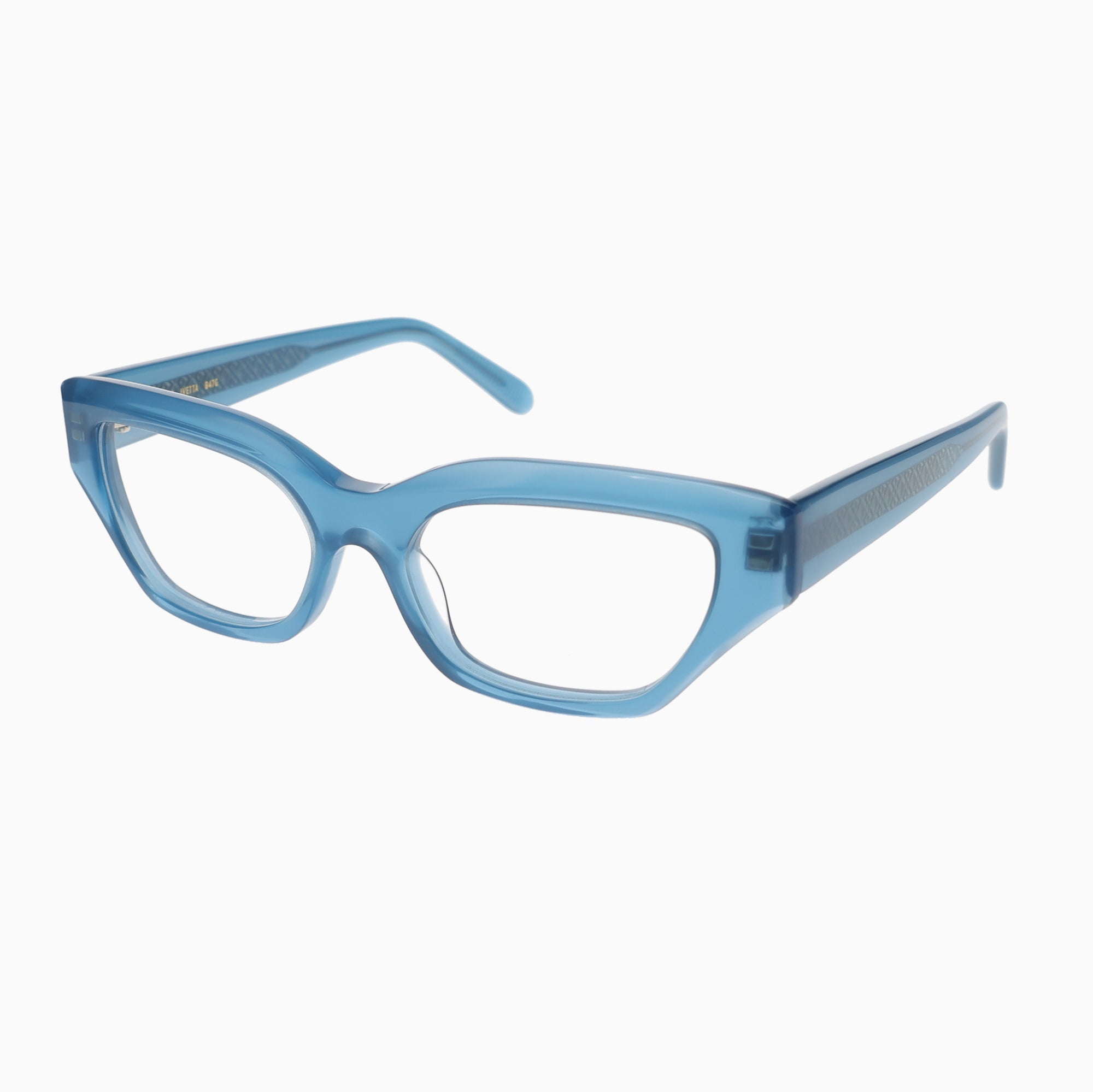 ILLA Ivetta eyeglasses in Ocean Blue Milky - Glance Glasses