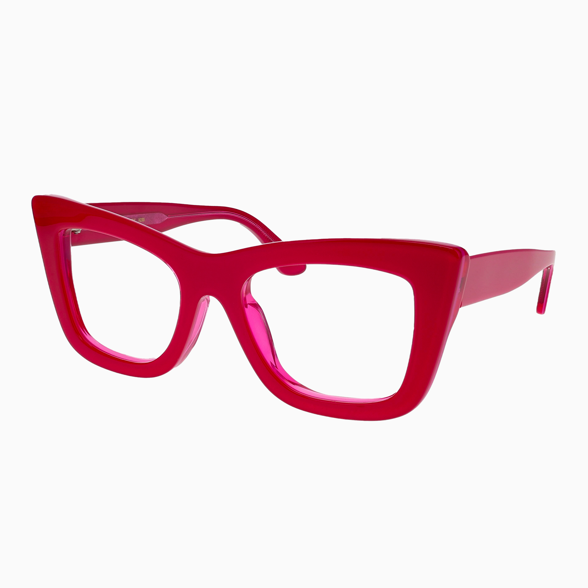 ILLA Leda eyeglasses in Fuchsia Laminate - Glance Glasses