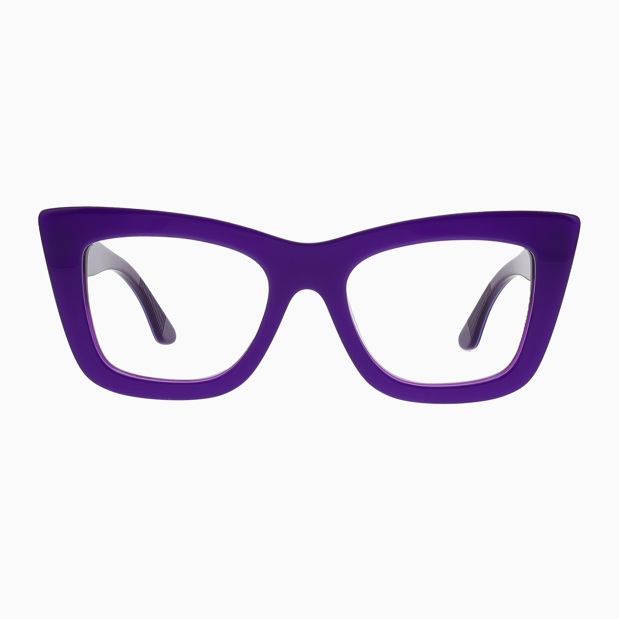 ILLA Leda eyeglasses in Violet Laminate - Glance Glasses