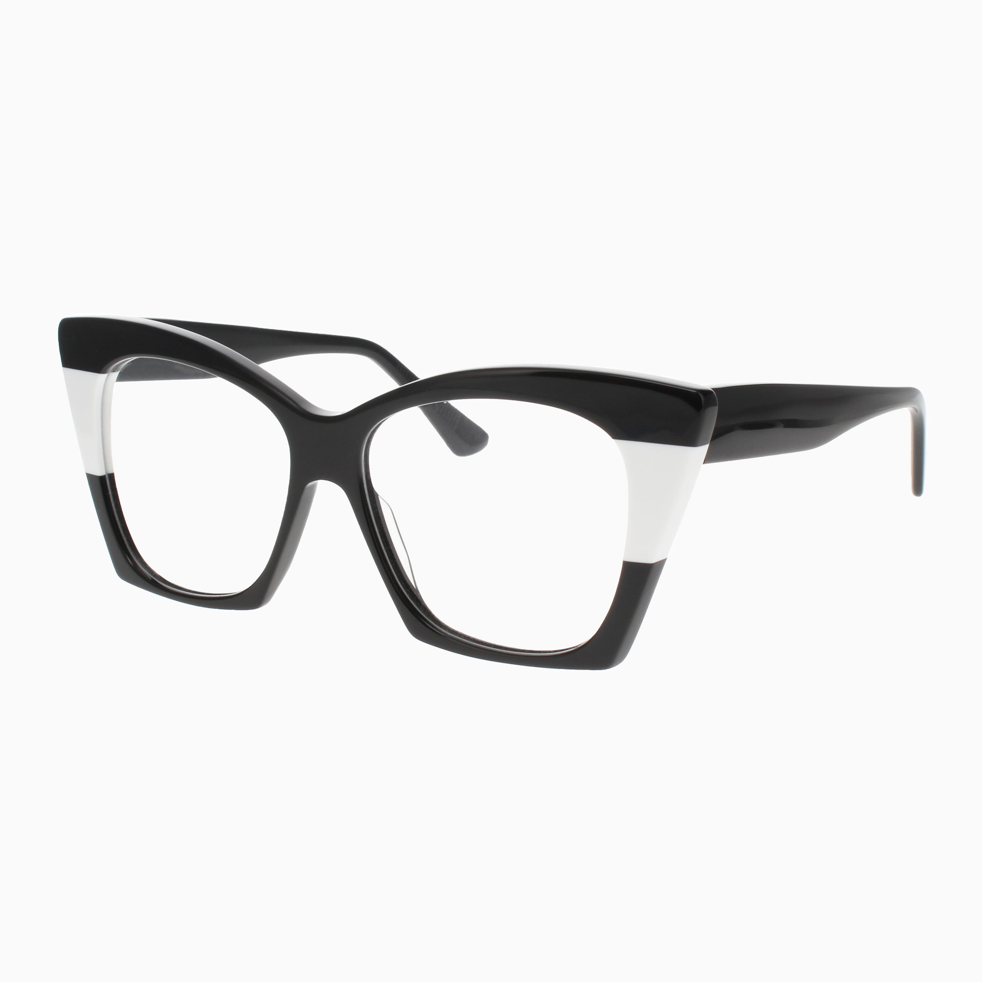 ILLA Maddalena eyeglasses in Black/White - Glance Glasses