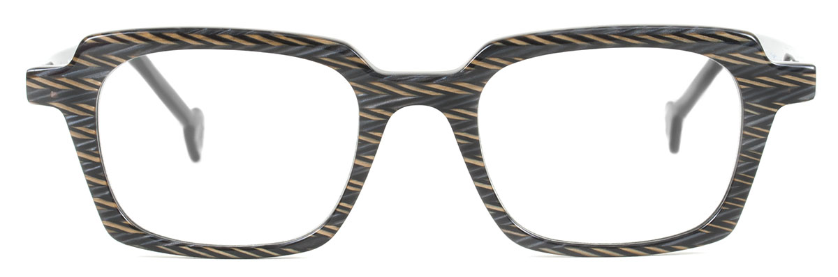 L.A. Eyeworks BLAKEY eyeglasses in 933 Gold Silver Hatchet - Modern Eye Care Portland