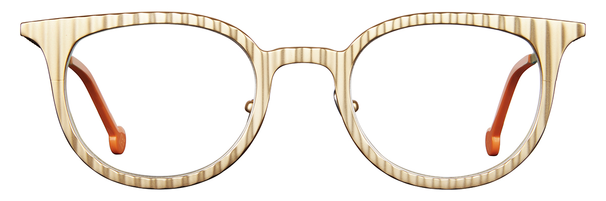 L.A. Eyeworks BOBCO eyeglasses in 452 Gold Satin - Modern Eye Care Portland