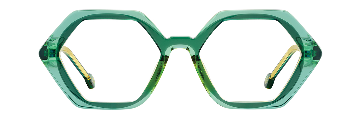 L.A. Eyeworks BUTTER CAKE eyeglasses in 299 Lemon Lime - Modern Eye Care Portland