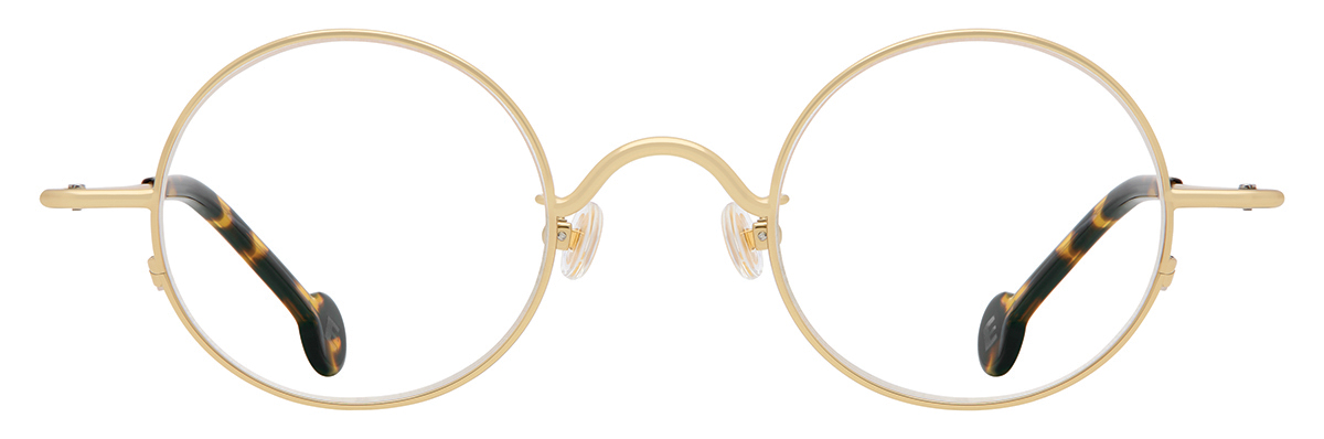 L.A. Eyeworks BUTTON eyeglasses in 421 Shiny Gold - Modern Eye Care Portland