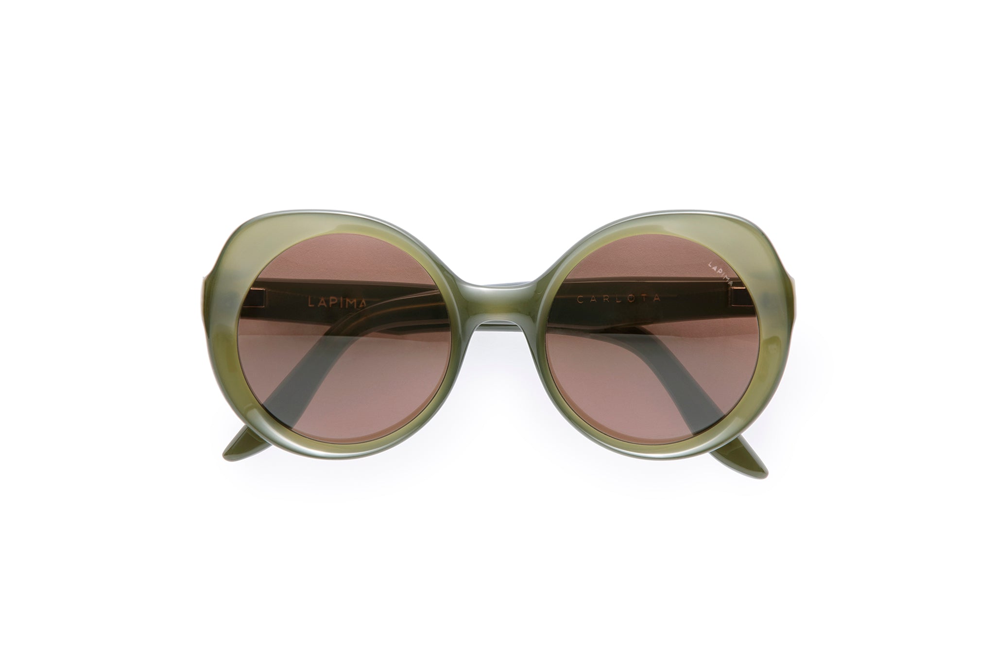 LAPIMA CARLOTA sunglasses in OLIVA SOLID - Modern Eye Care Portland