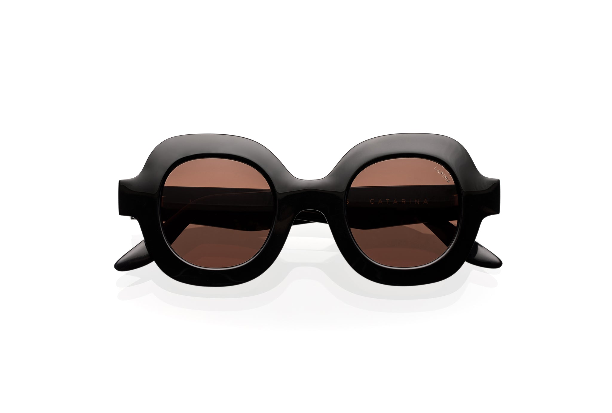 LAPIMA CATARINA sunglasses in BLACK SOLID - Modern Eye Care Portland