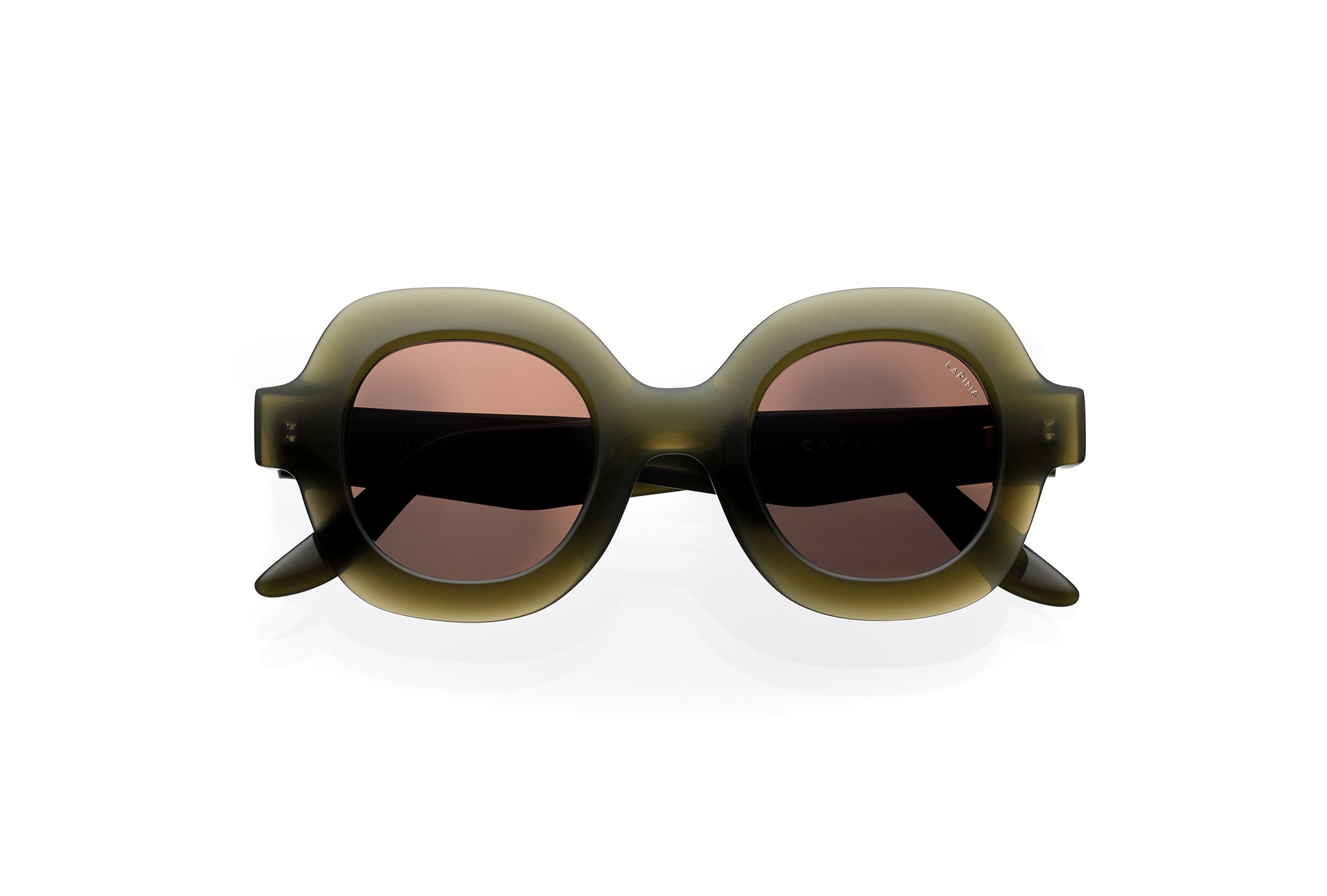 LAPIMA CATARINA sunglasses in OLIVA SOLID - Modern Eye Care Portland