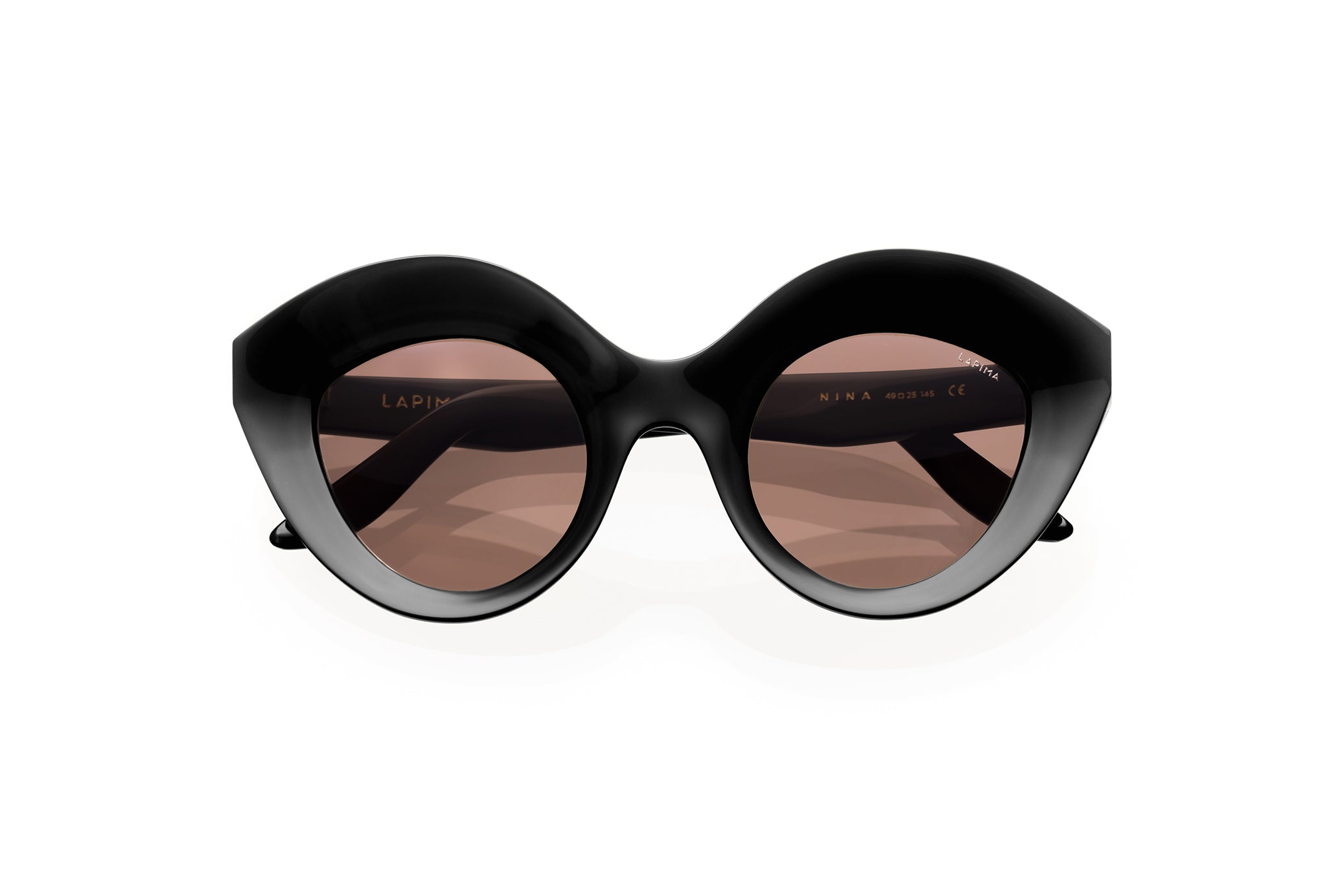 LAPIMA NINA sunglasses in BLACK SOLID - Modern Eye Care Portland