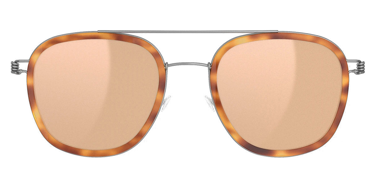 Lindberg Sun Titanium™ 8205 sunglasses in Basic-10-K25 / Rose Gold Mirror - Medium Gray - SL54 / 50-21-135 - Modern Eye Care Portland