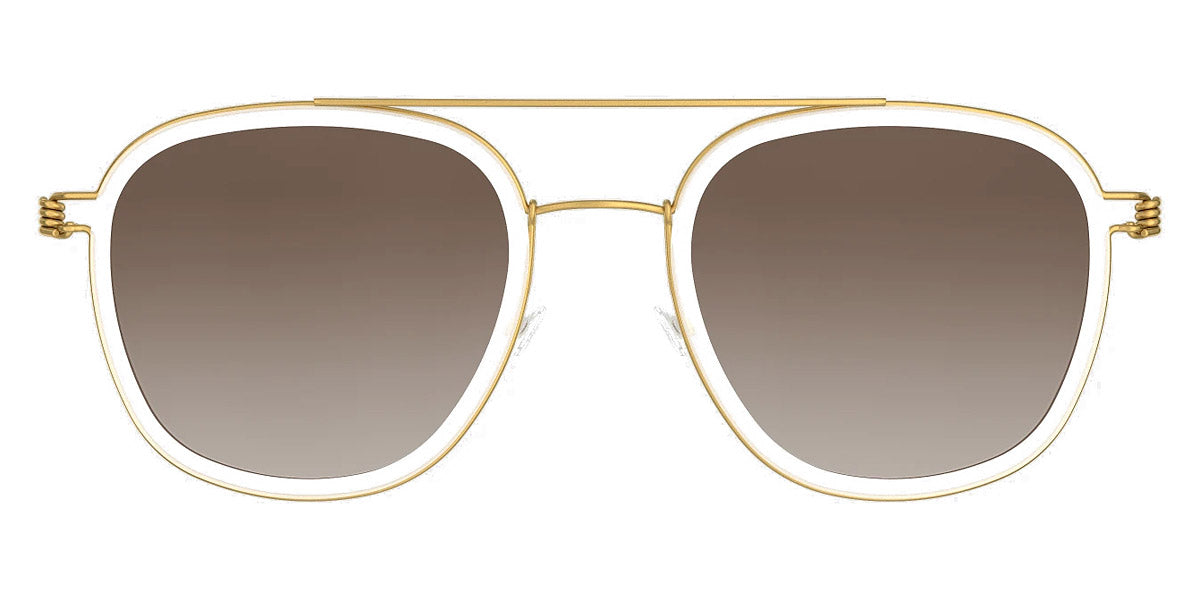 Lindberg Sun Titanium™ 8205 sunglasses in Basic-GT-K117 / Gold Mirror - Brown Gradient - SL53 / 50-21-135 - Modern Eye Care Portland