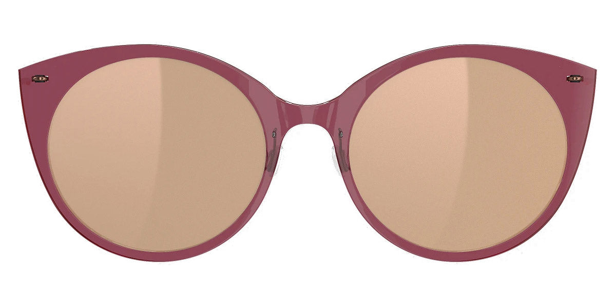 Lindberg Sun Titanium™ 8307 sunglasses in Basic-C04-PU12 / Rose Gold Mirror - Medium Gray - SL54 / 53-19-135 - Modern Eye Care Portland